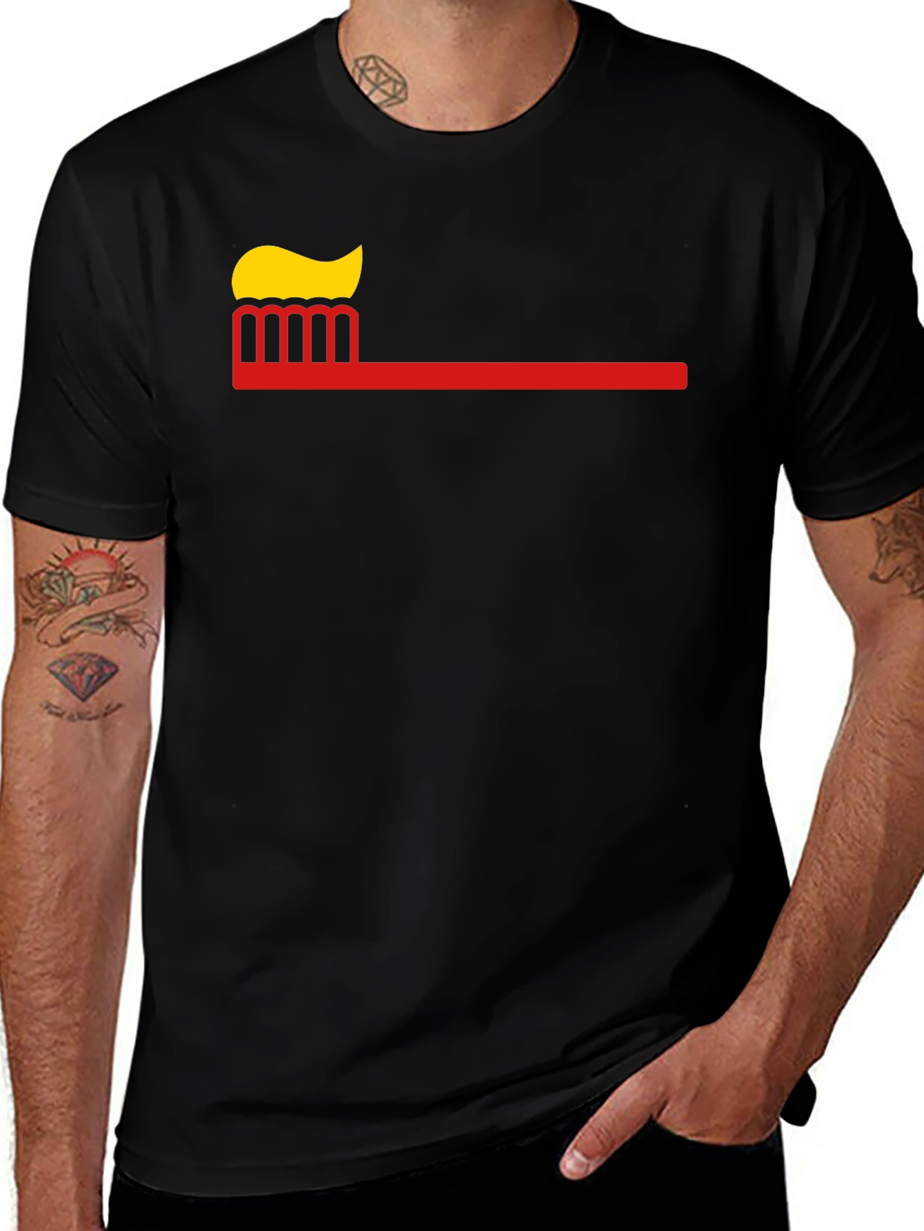 Variant 27 of Toothbrush T-Shirt - Dental Hygiene Tee