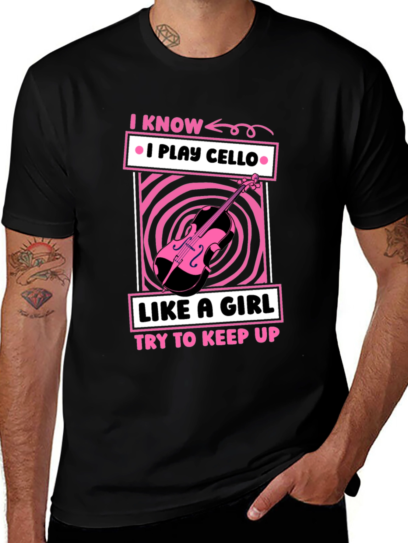 Variant 6 of I Play Cello Like a Girl T-Shirt