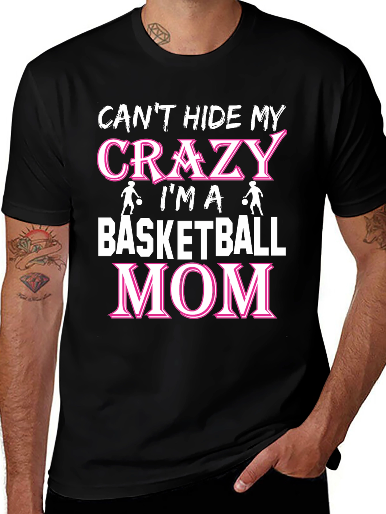 Variant 12 of Crazy Basketball Mom T-Shirt