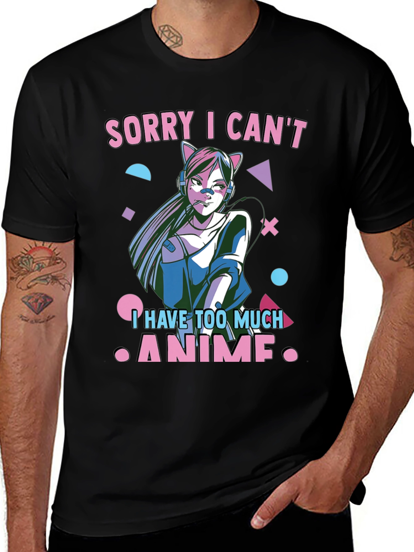 Variant 15 of Anime Lover T-Shirt: Sorry I Can't, Too Much Anime!