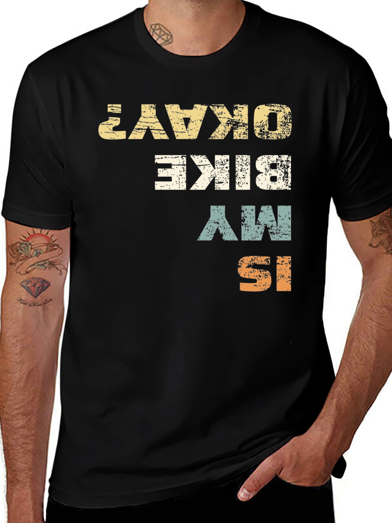 Variant 25 of Is My Bike Okay? Graphic Print T-Shirt