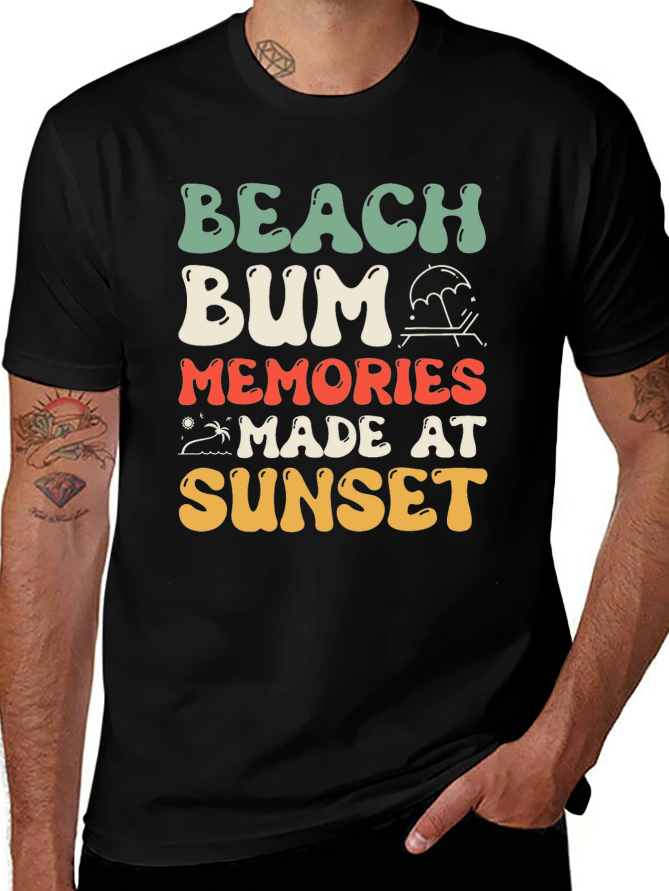 Variant 2 of Beach Bum Sunset Memories T-Shirt