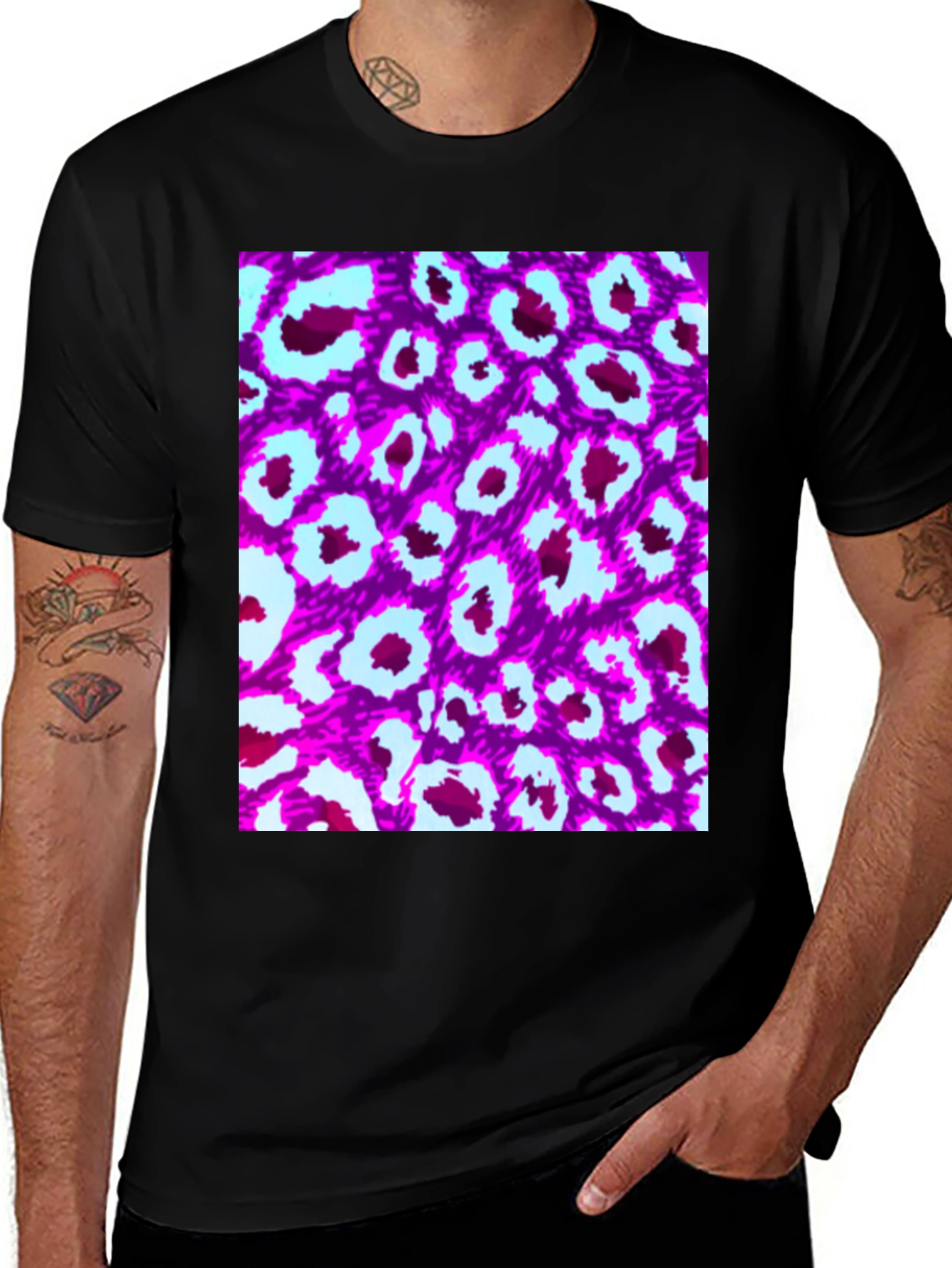 Variant 10 of Vibrant Leopard Print T-Shirt