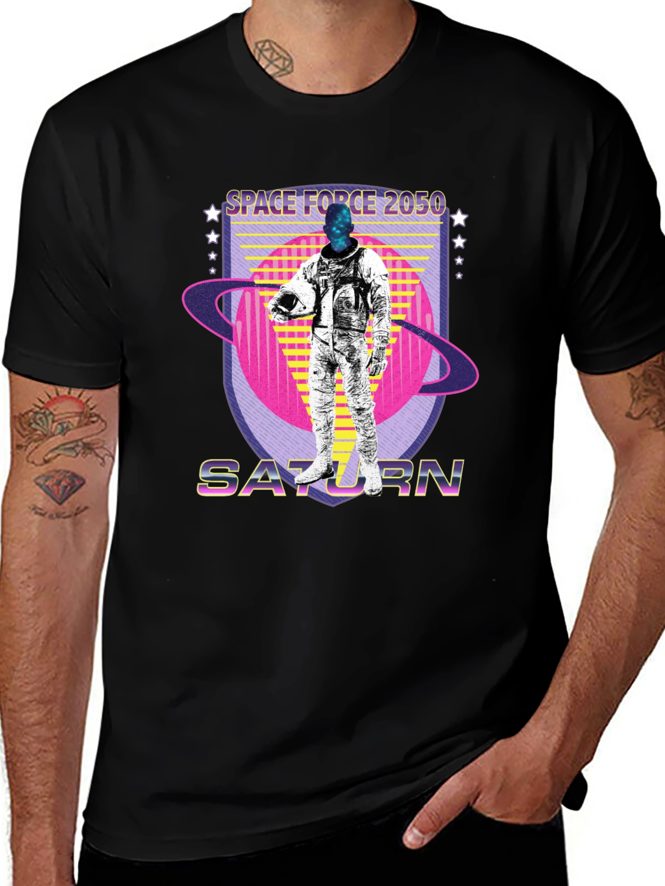 Variant 29 of Space Force 2050 Saturn T-Shirt