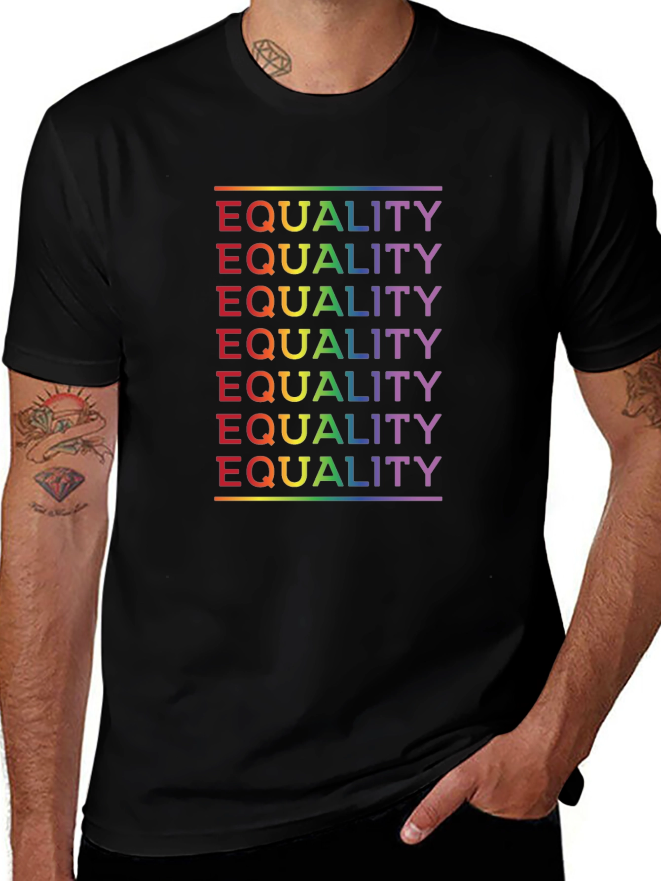 Variant 6 of Equality Rainbow Pride T-Shirt - Advocate for LGBTQ+ Rights