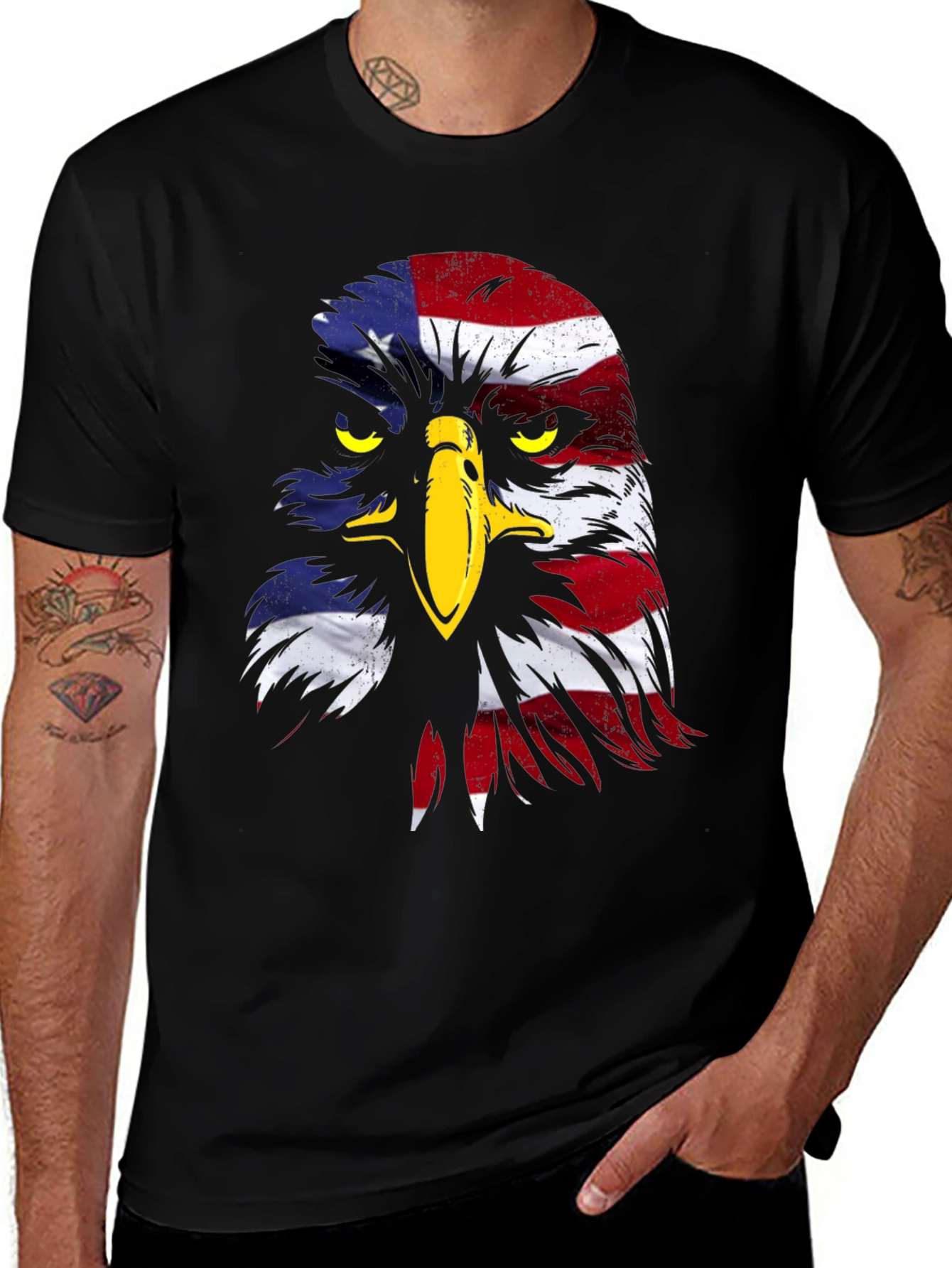 American Eagle Flag Patriotic T-Shirt