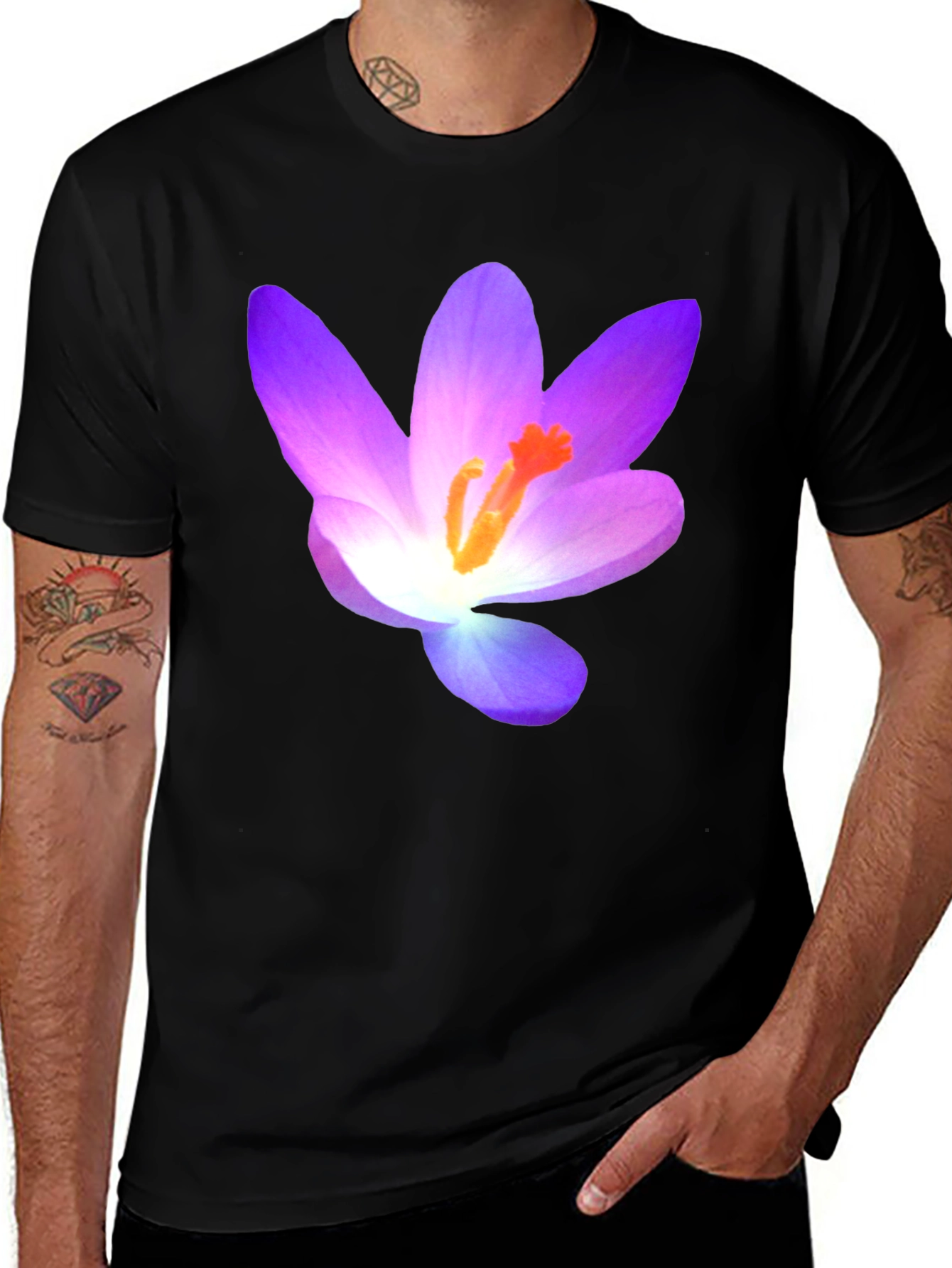 Variant 27 of Floral T-Shirt - Crocus Design