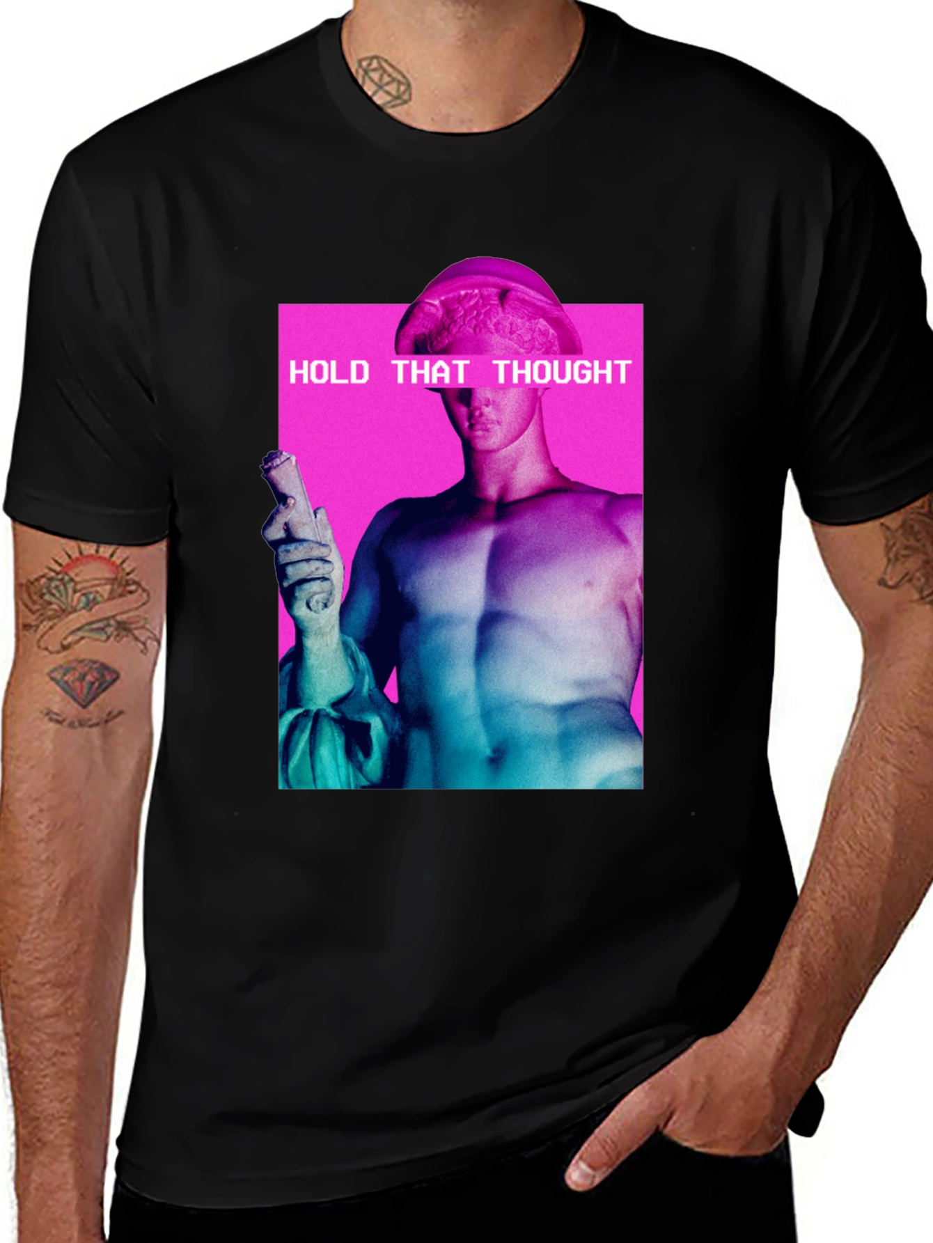 Variant 10 of Hold That Thought Vaporwave T-Shirt