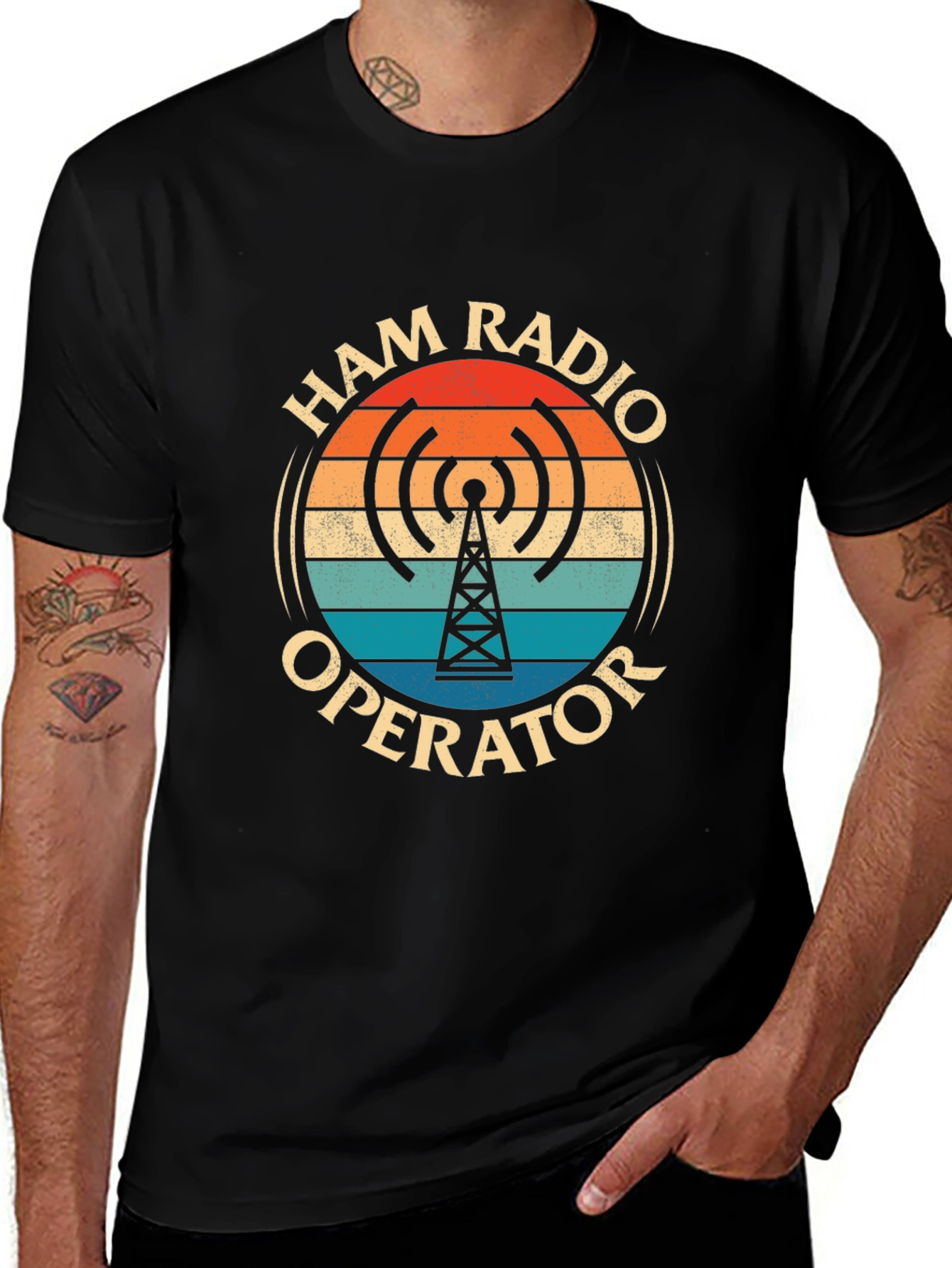 Variant 24 of Ham Radio Operator T-Shirt - Vintage Design