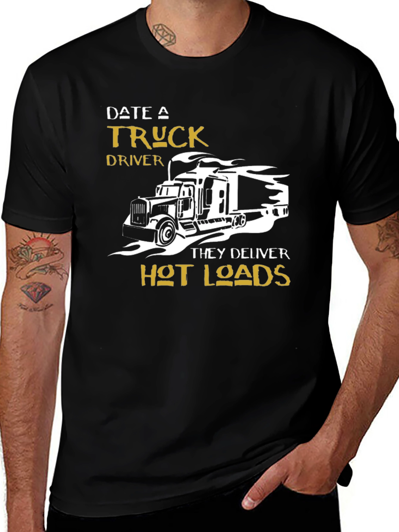 Variant 20 of Date a Truck Driver T-Shirt