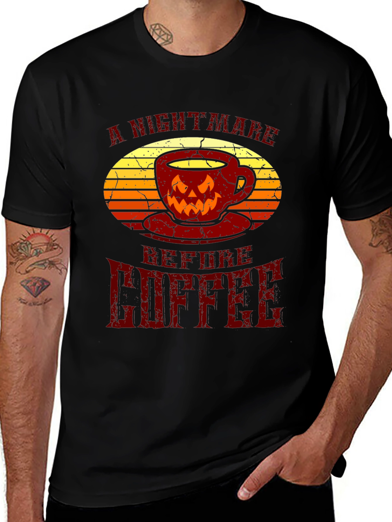 Nightmare Before Coffee T-Shirt - Halloween Design