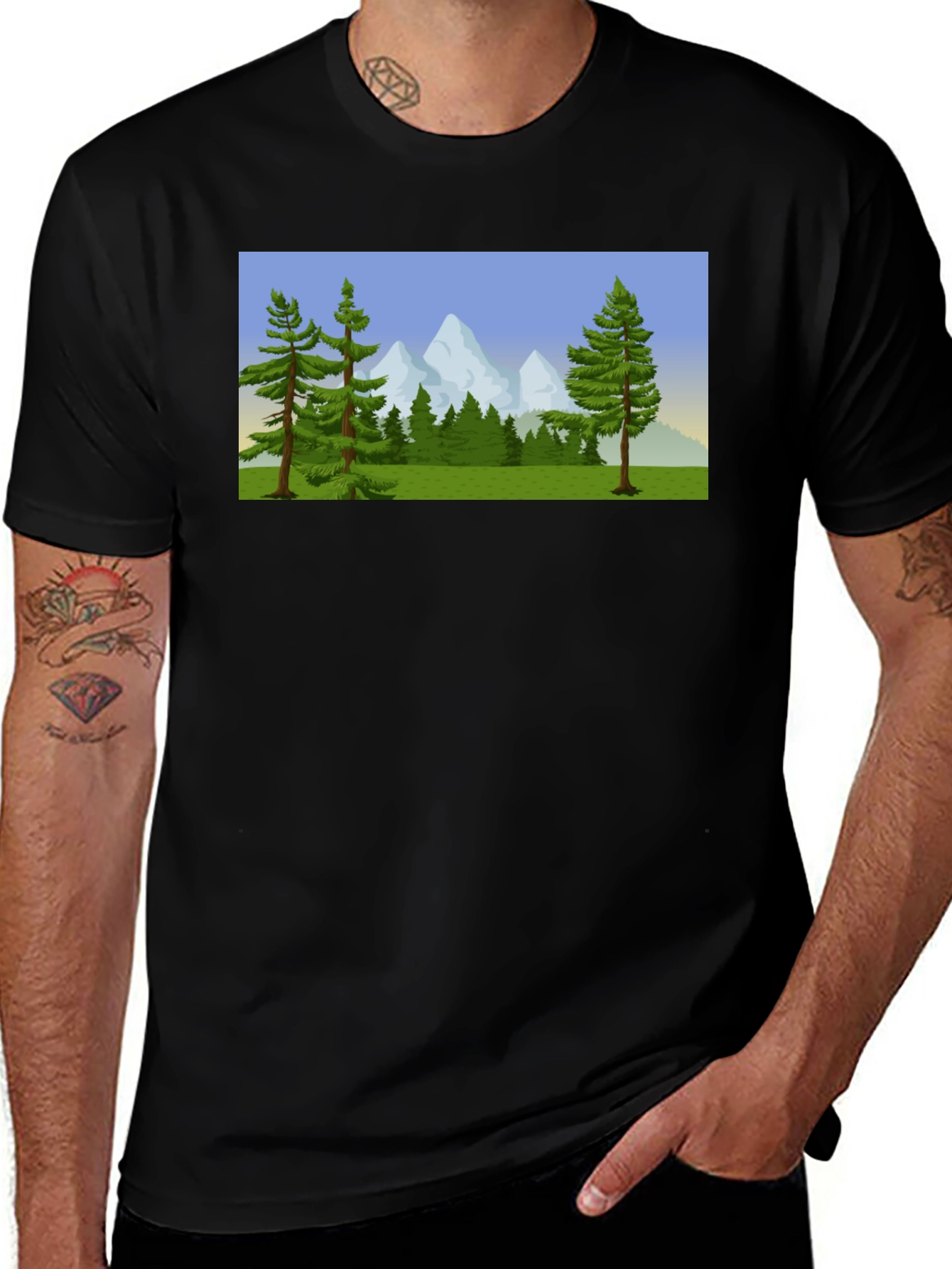Variant 15 of Nature Scene Graphic Tee