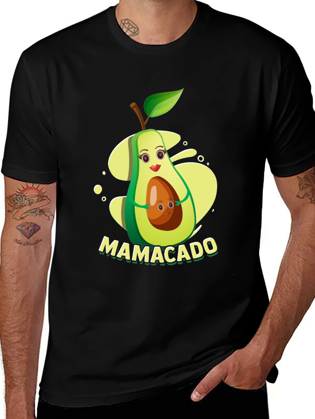 Mamacado T-Shirt - Avocado Mama & Baby Graphic Tee