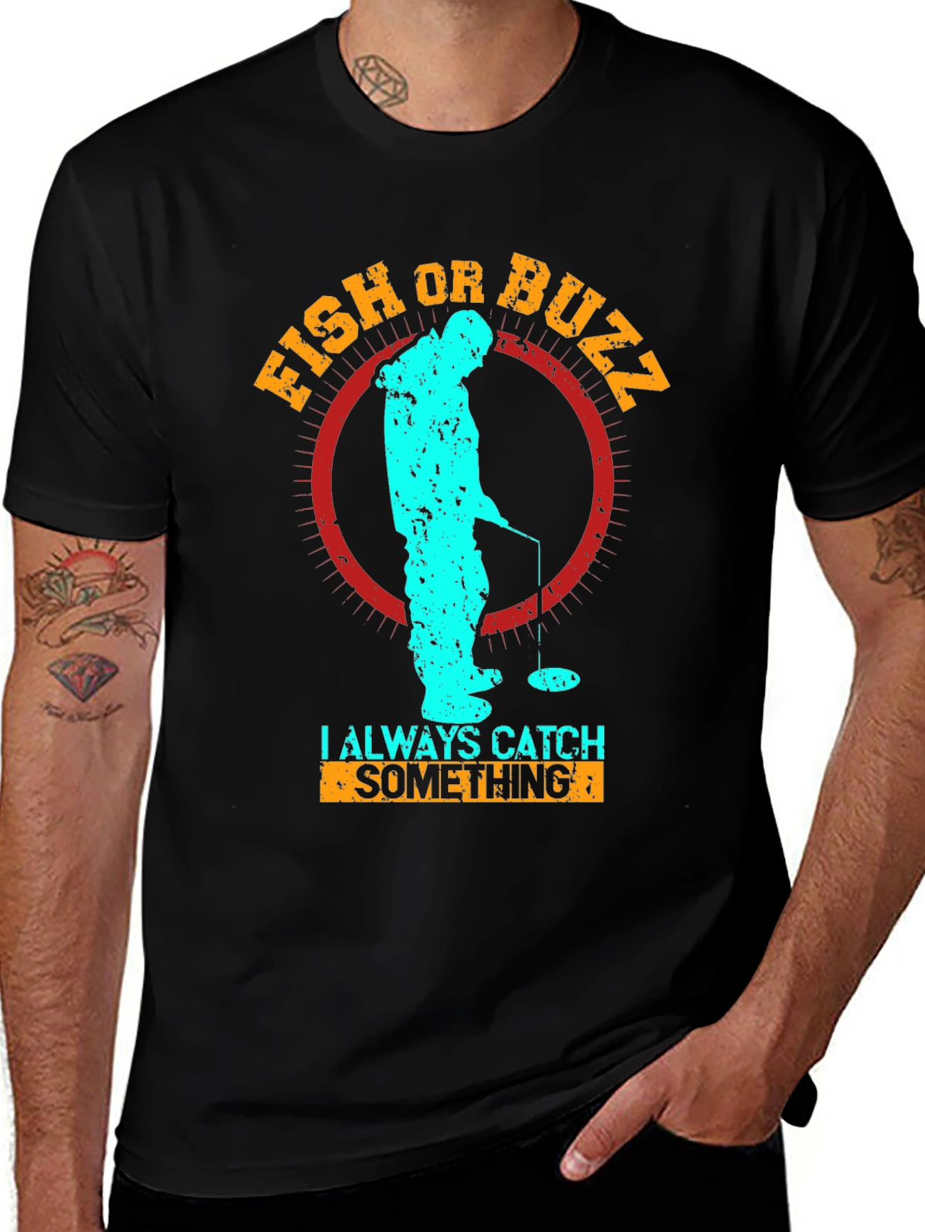 Variant 22 of Fish or Buzz - Fishing T-Shirt