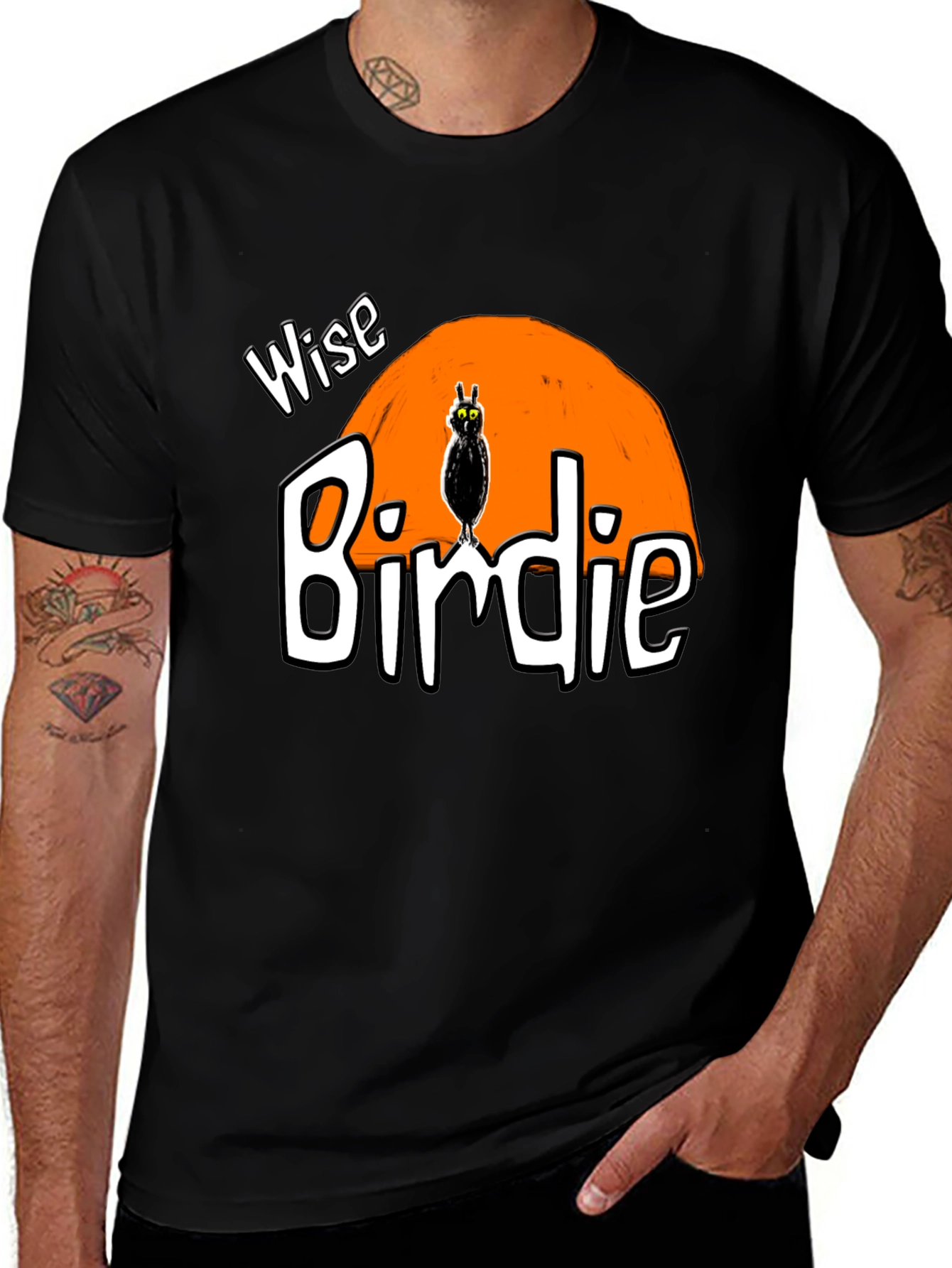 Variant 19 of Wise Birdie Graphic T-Shirt - Unisex
