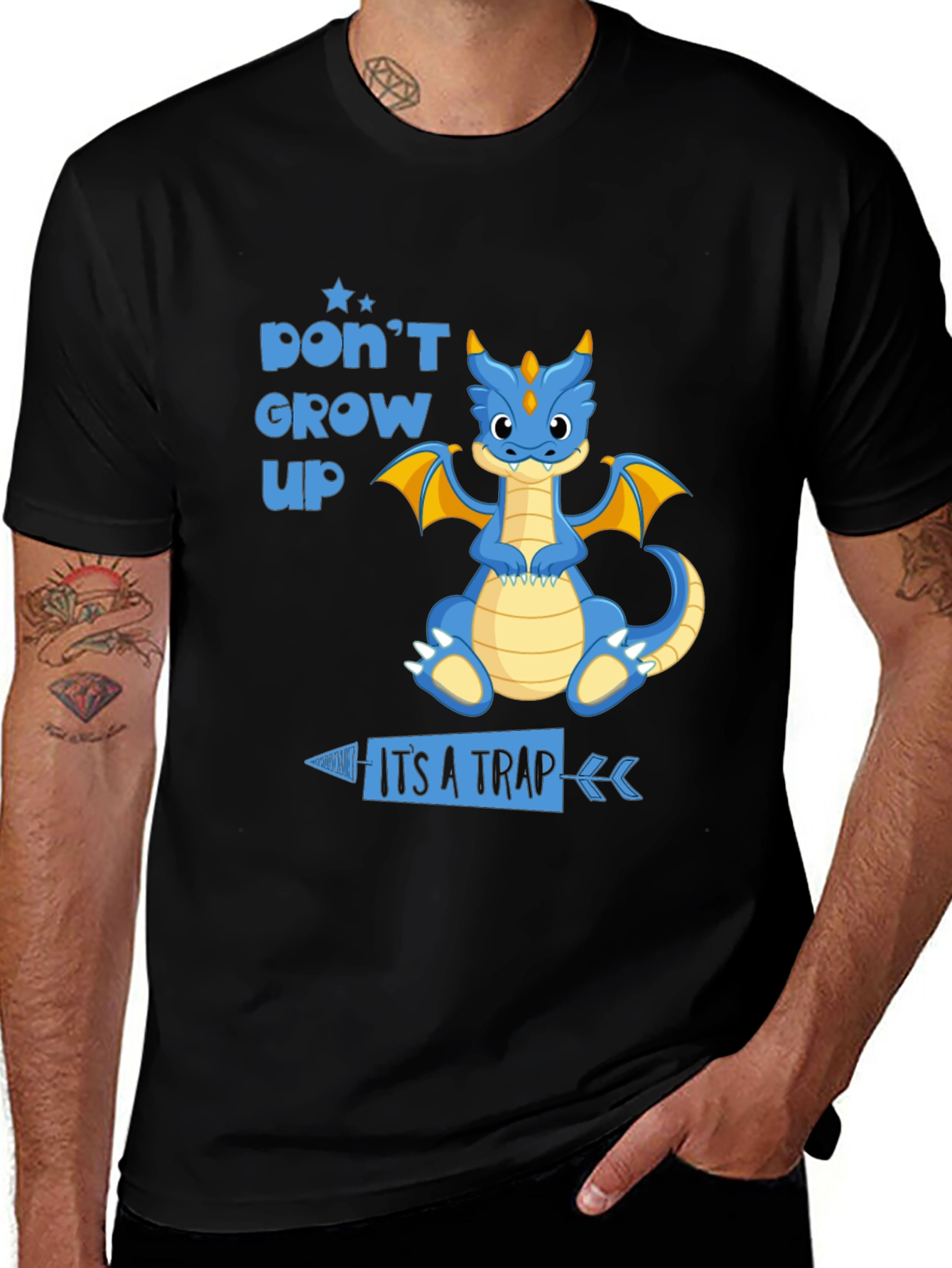Variant 26 of Don't Grow Up It's A Trap Dragon T-Shirt
