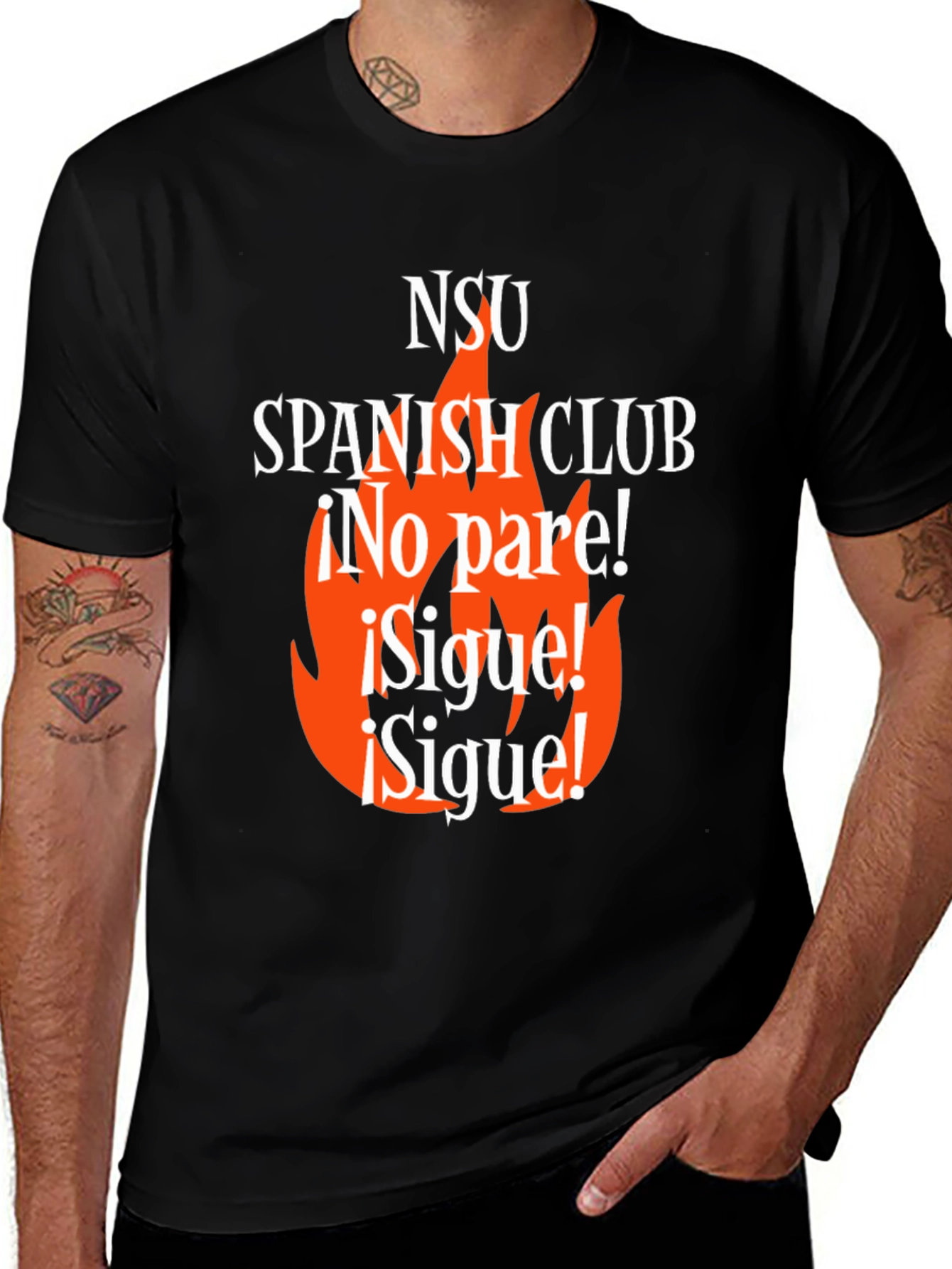 NSU Spanish Club T-Shirt - No Pare! Sigue!