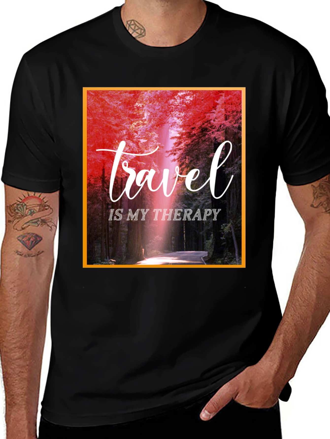 Variant 25 of Travel Is My Therapy Graphic T-Shirt
