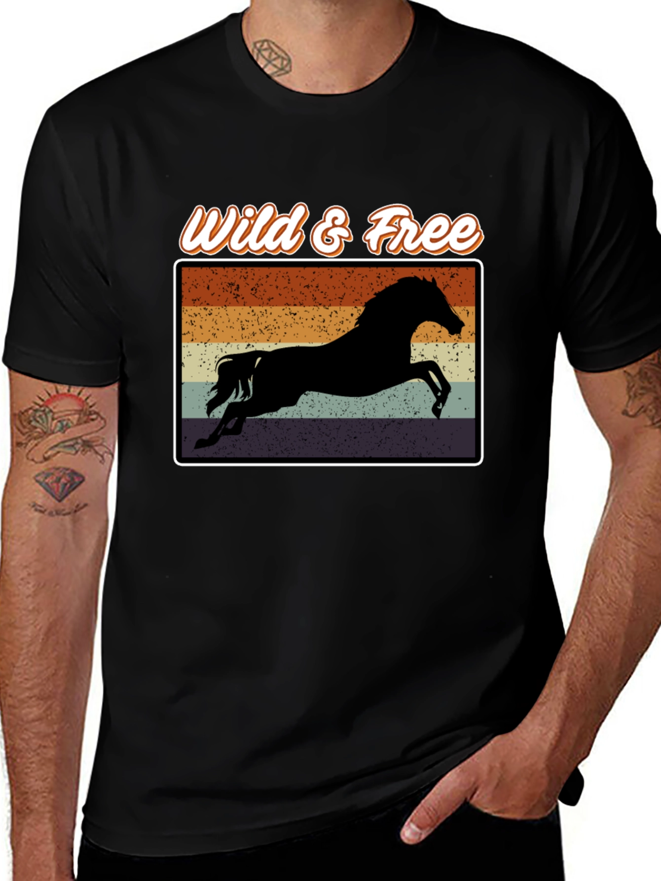 Variant 9 of Wild & Free Horse Graphic Tee