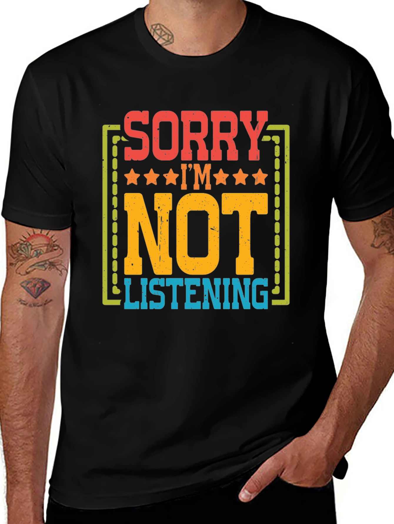 Variant 6 of Sorry I'm Not Listening Graphic T-Shirt