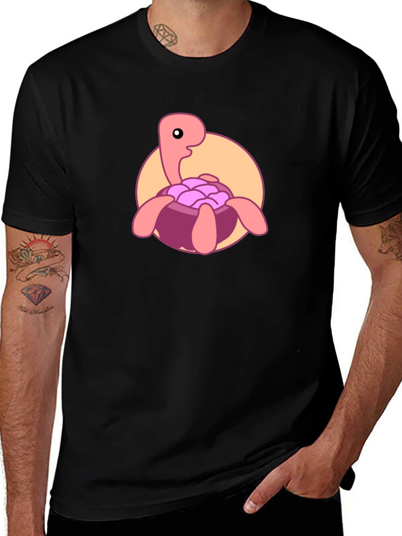 Variant 28 of Cute Cartoon Turtle Graphic T-Shirt