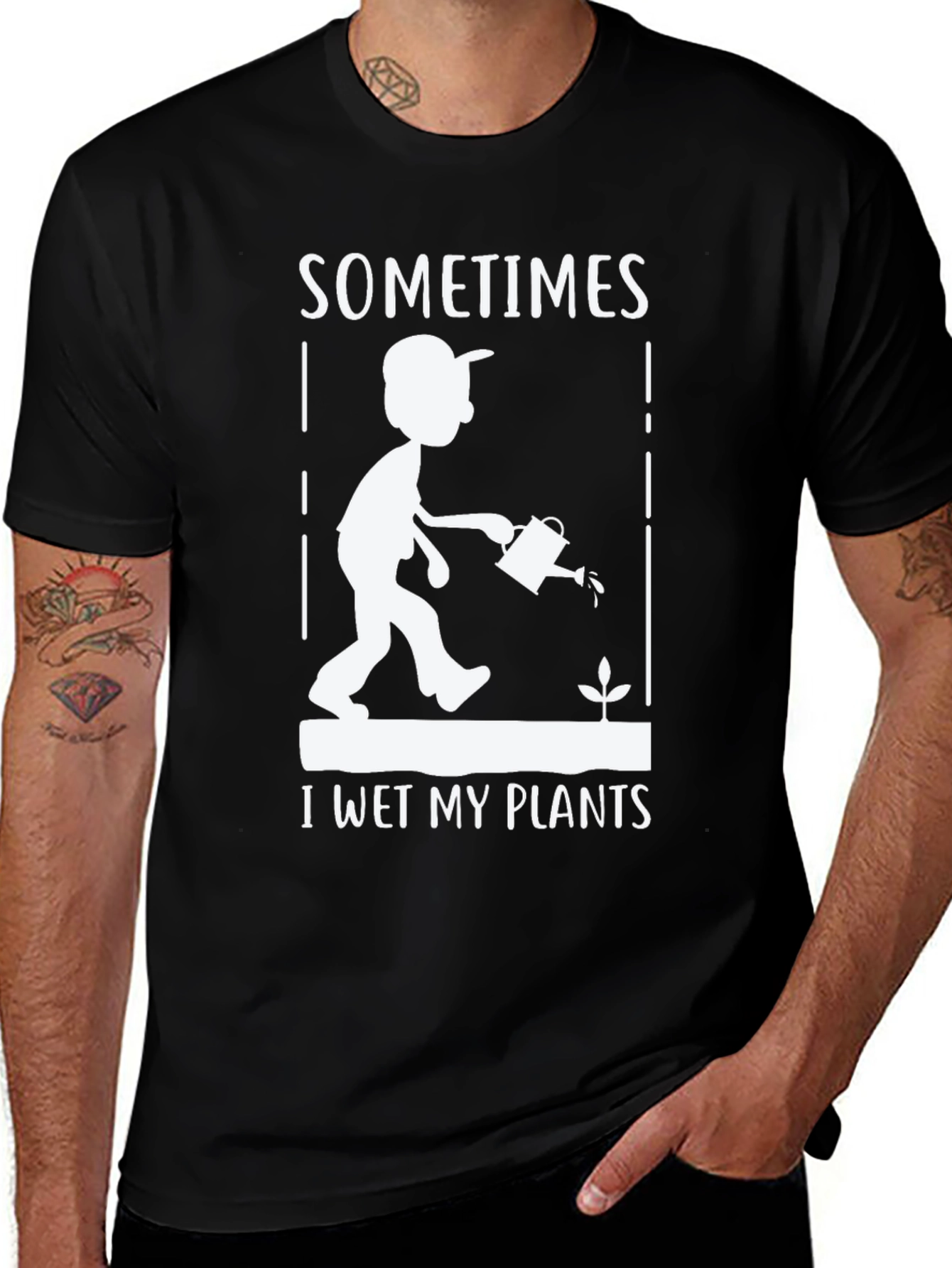 Variant 18 of Sometimes I Wet My Plants Graphic T-Shirt