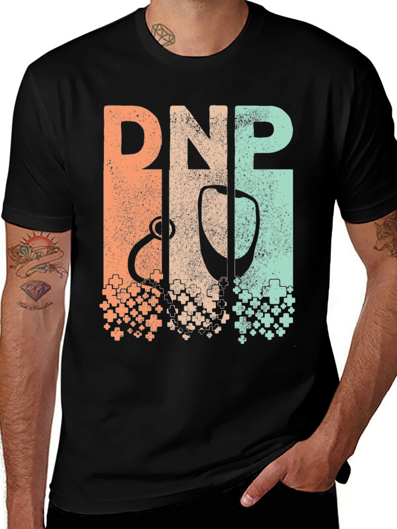 DNP Nurse Practitioner Stethoscope Graphic T-Shirt