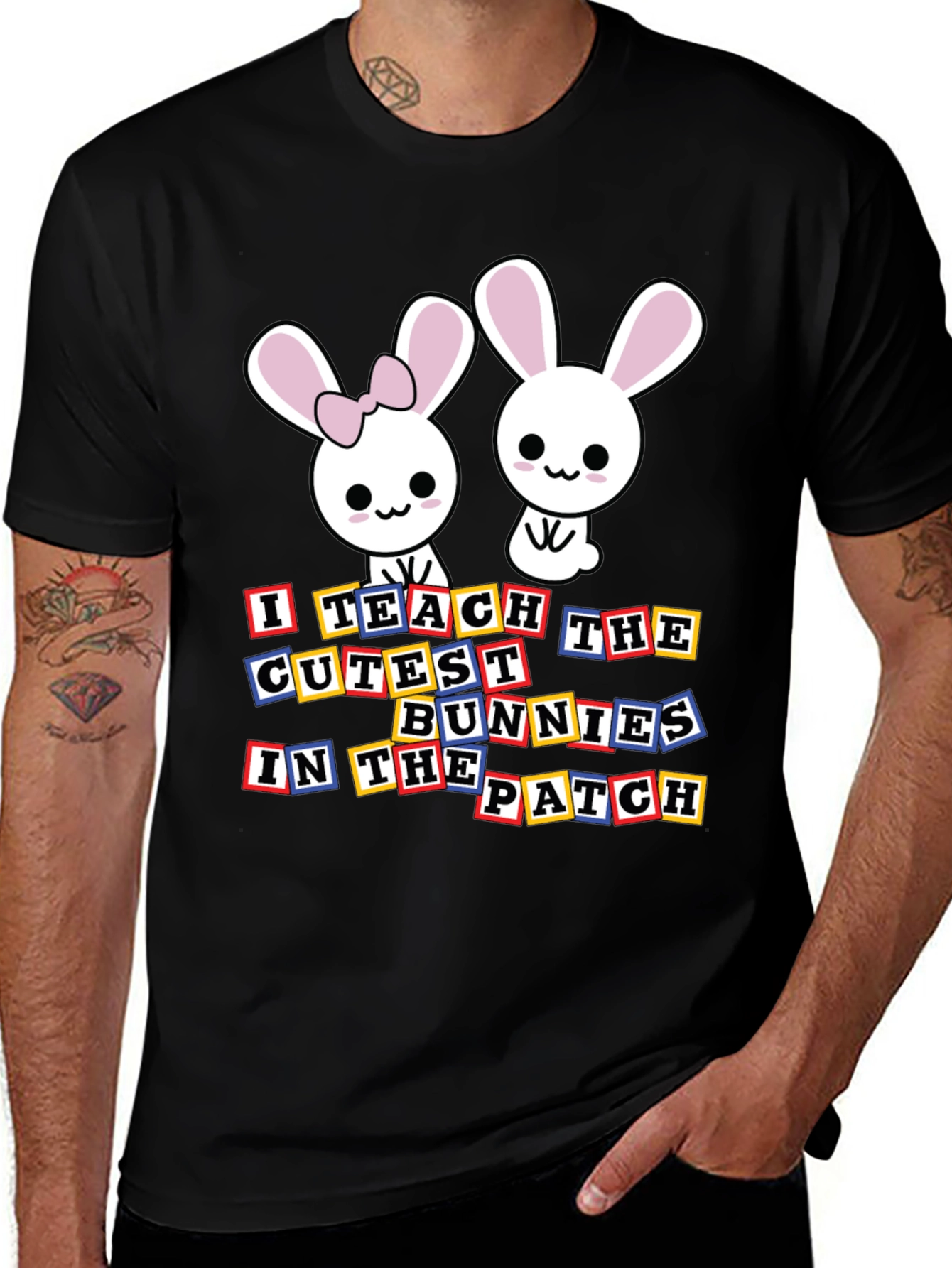 Variant 30 of Cute Teacher Bunny T-Shirt