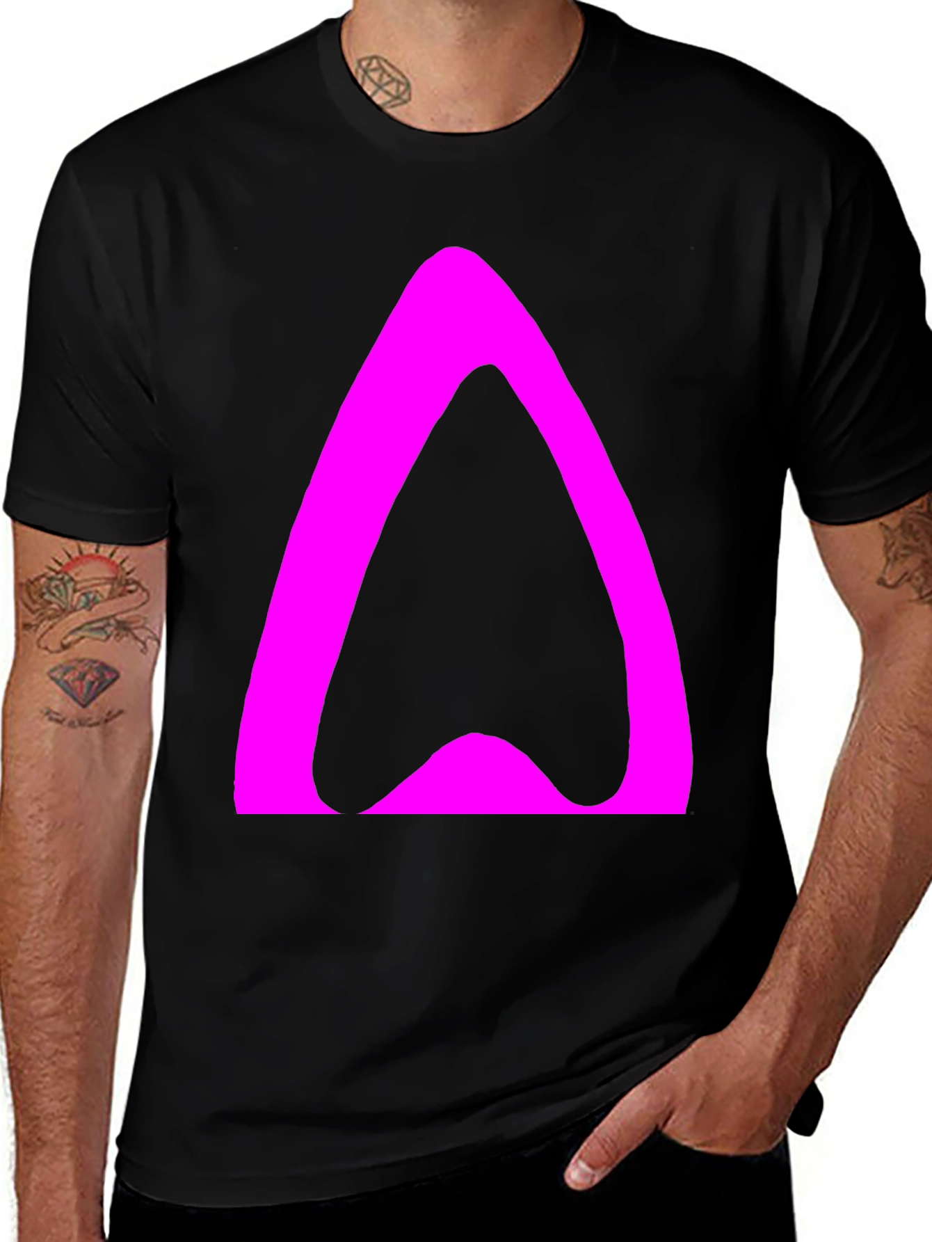 Variant 3 of Abstract Graphic Black T-Shirt