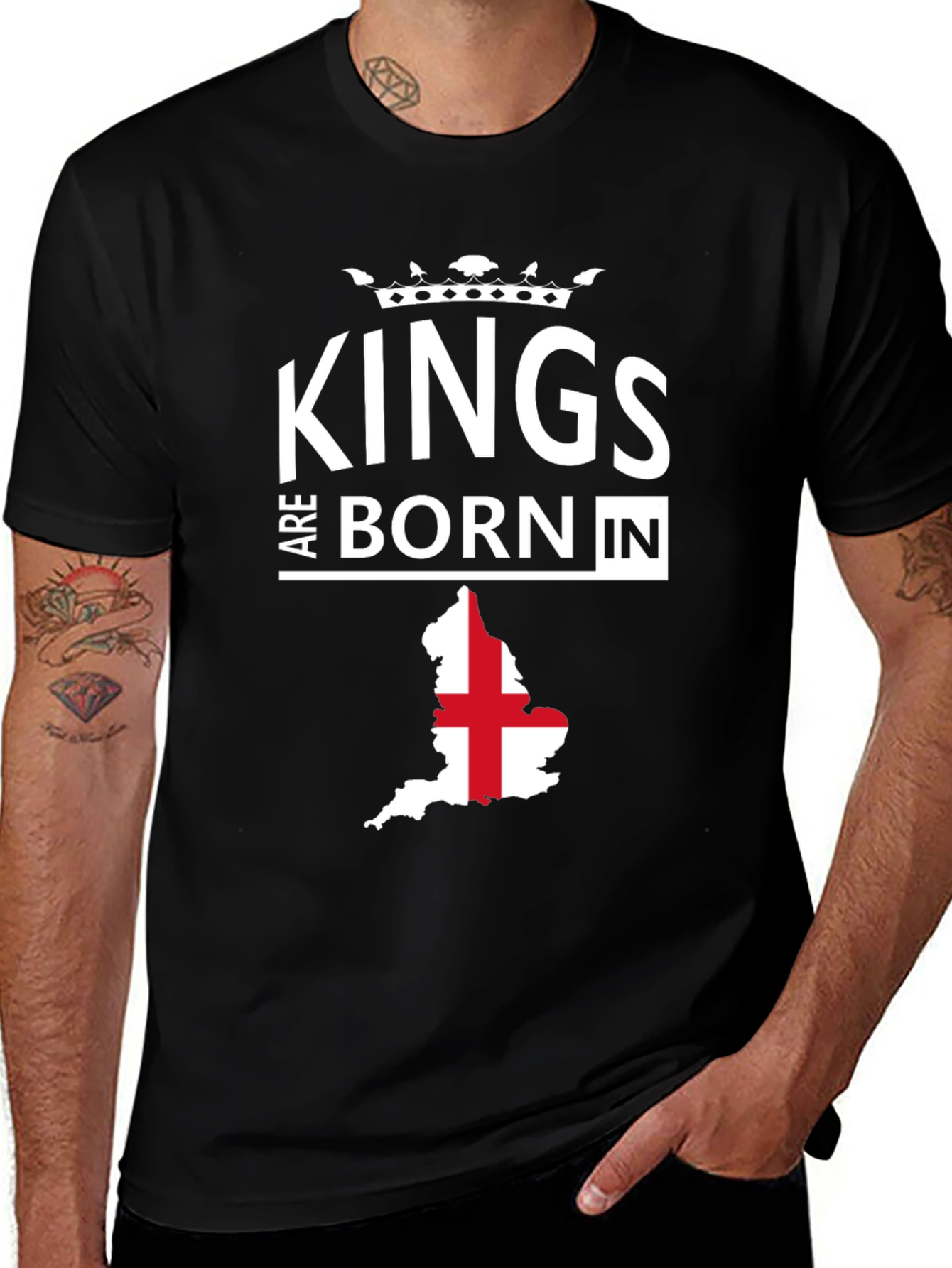 Kings are Born in England T-Shirt