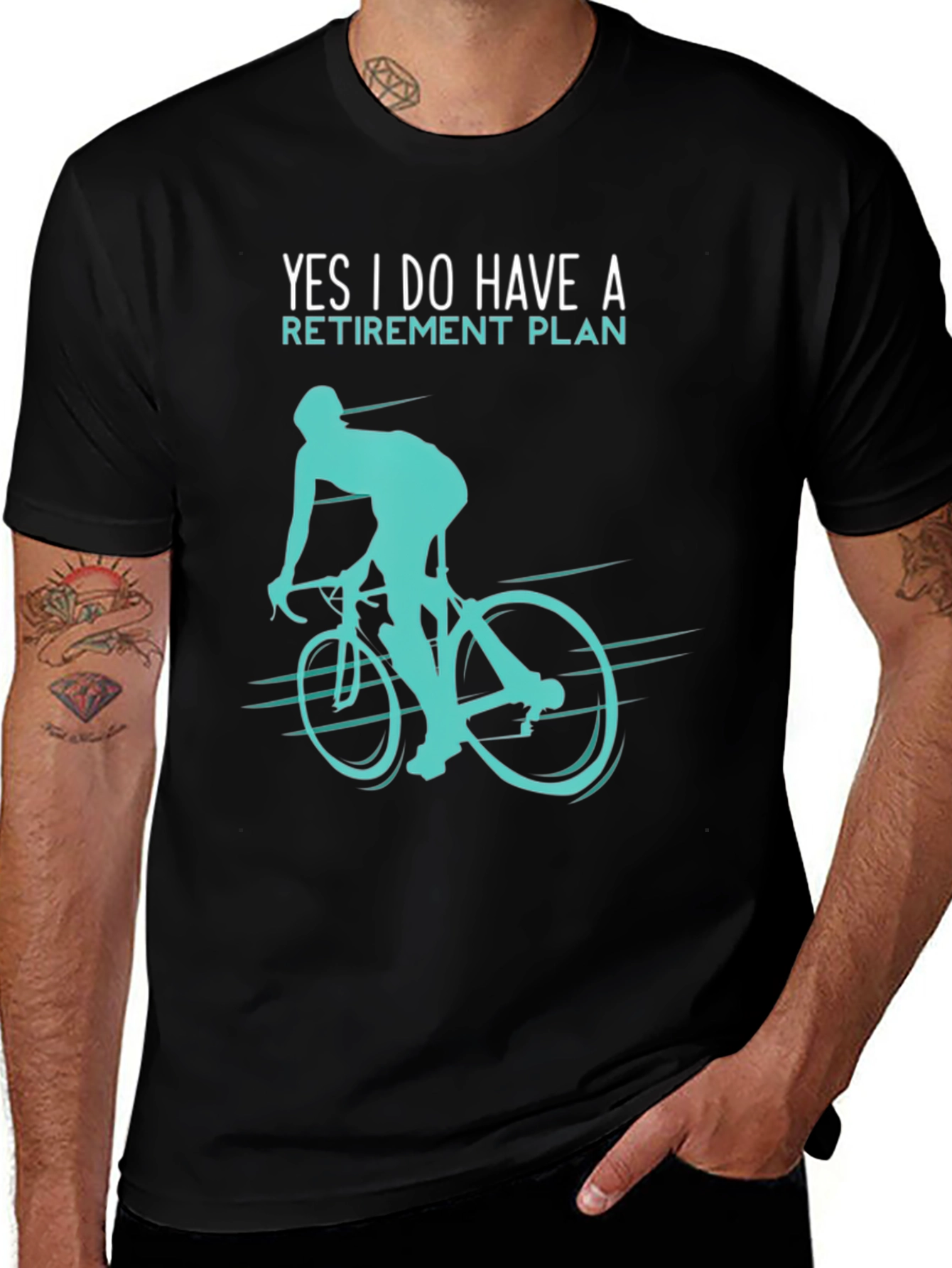 Variant 3 of Retirement Plan Cycling T-Shirt