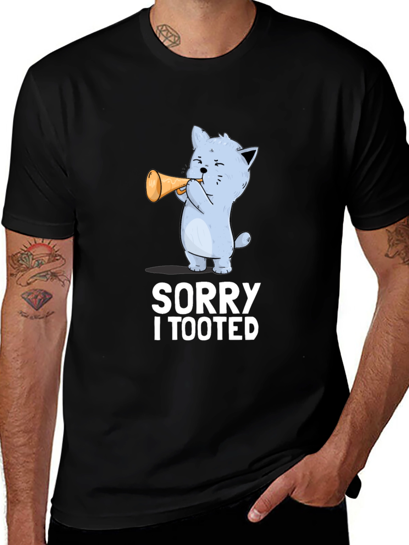 Variant 18 of Sorry I Tooted Funny Cat T-Shirt