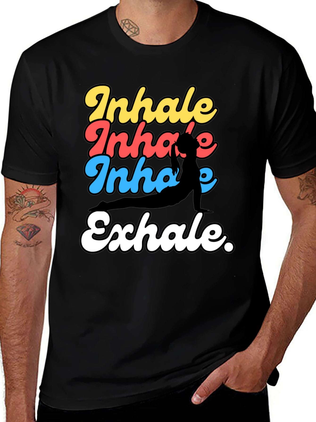 Variant 15 of Inhale Exhale Yoga T-Shirt