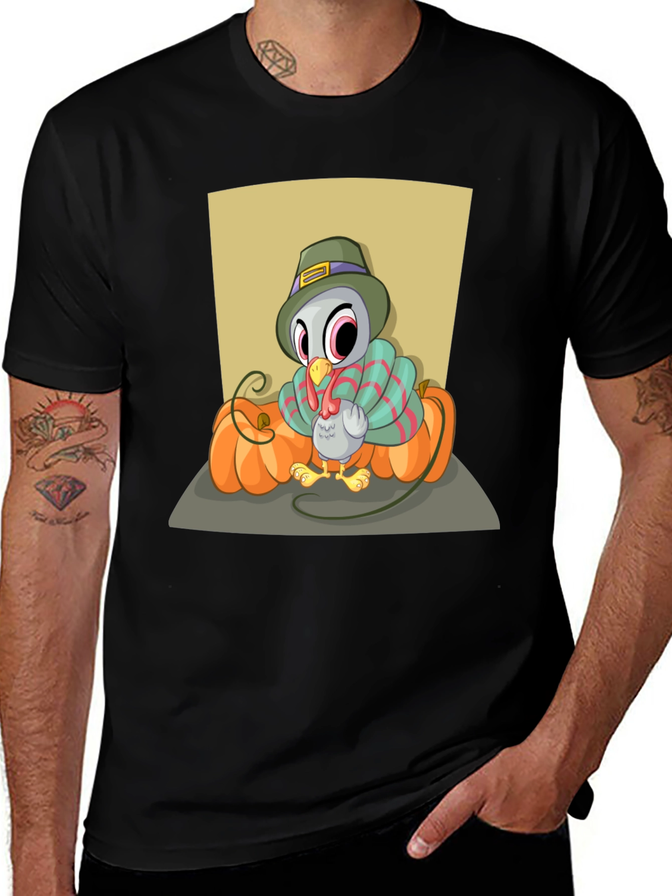 Variant 12 of Turkey on Pumpkins Thanksgiving T-Shirt