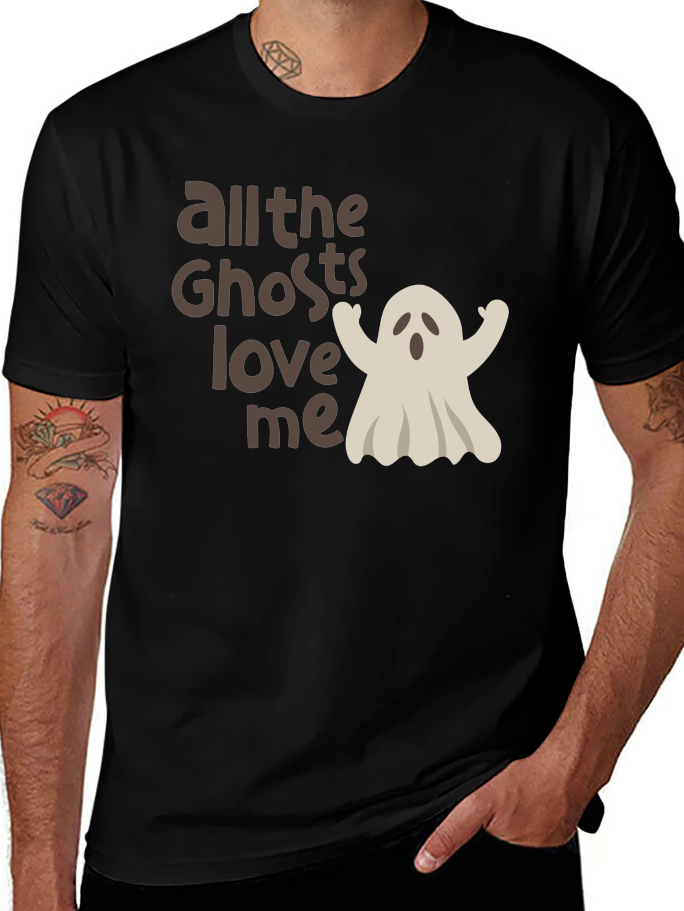 Halloween Ghost Lover Tee - All the Ghosts Love Me