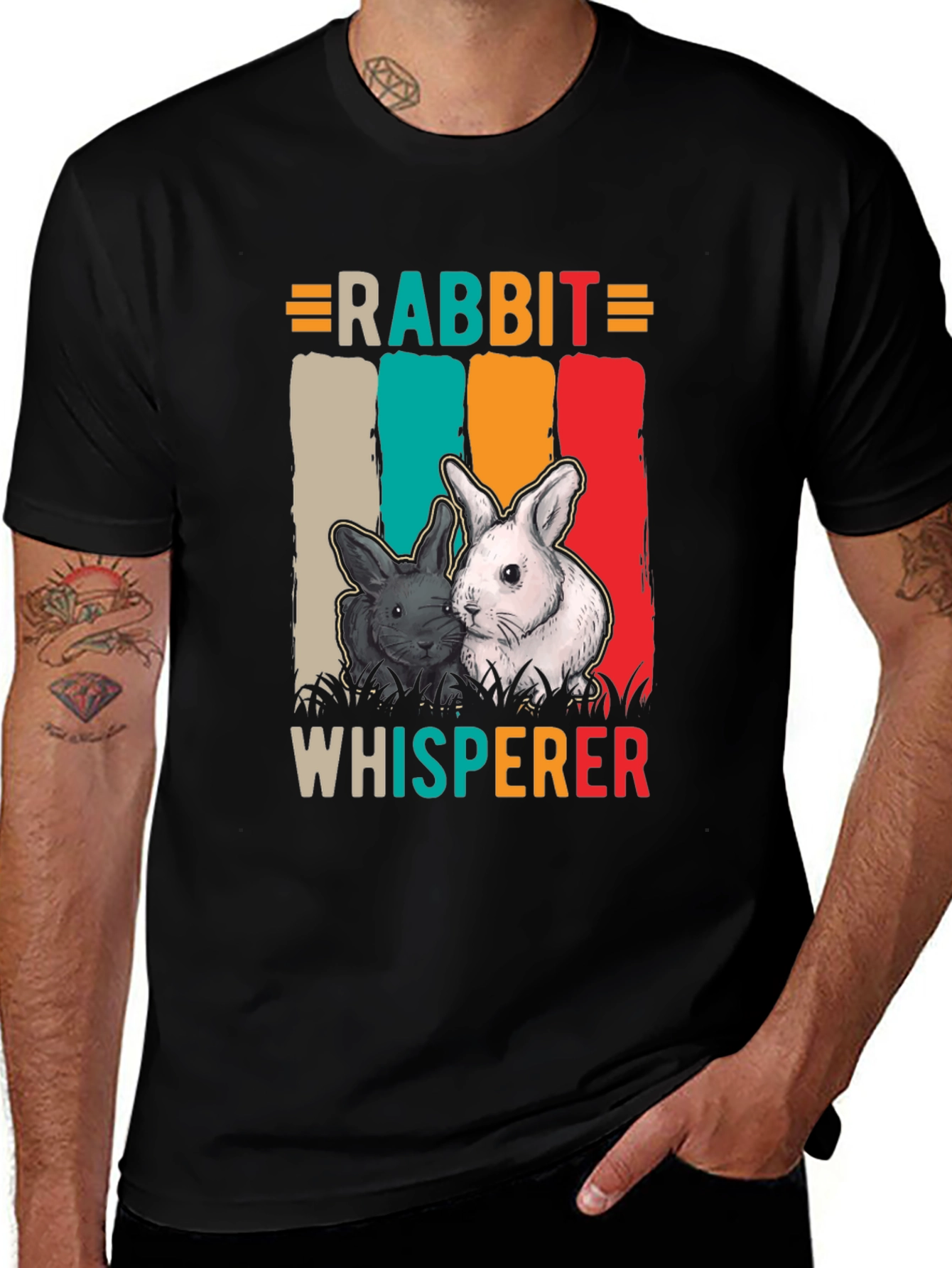 Variant 10 of Rabbit Whisperer T-Shirt - Cute Bunny Tee