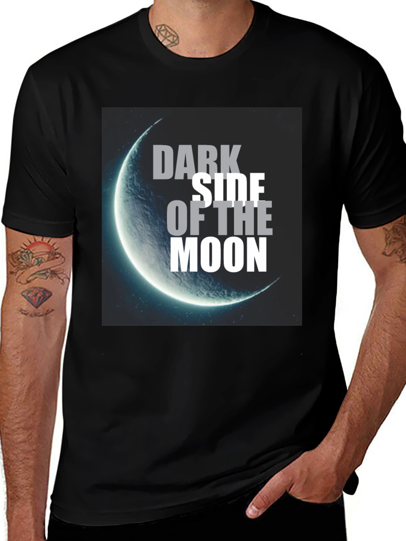 Dark Side of the Moon Graphic Tee - Classic Black T-Shirt