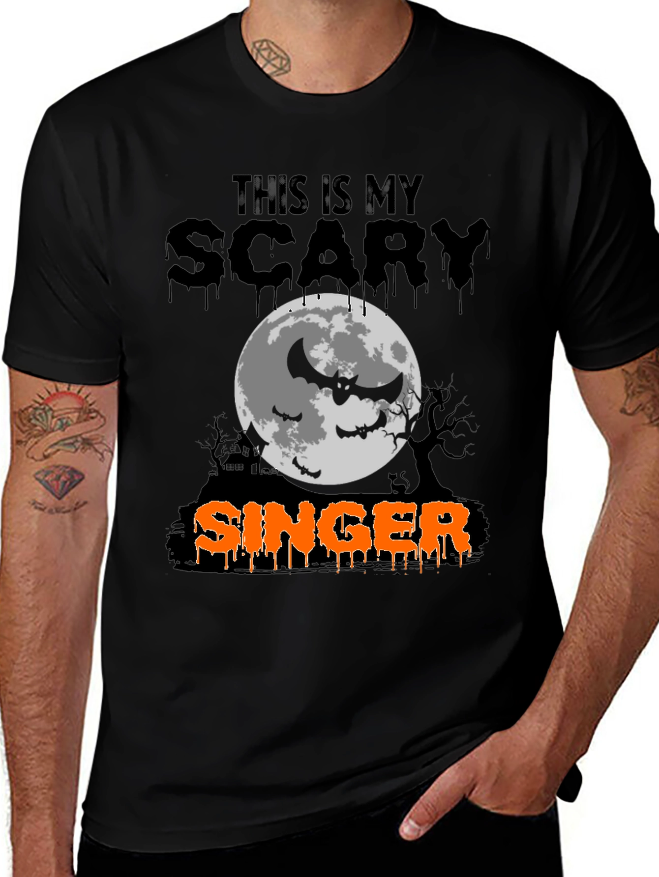 Scary Singer Halloween T-Shirt