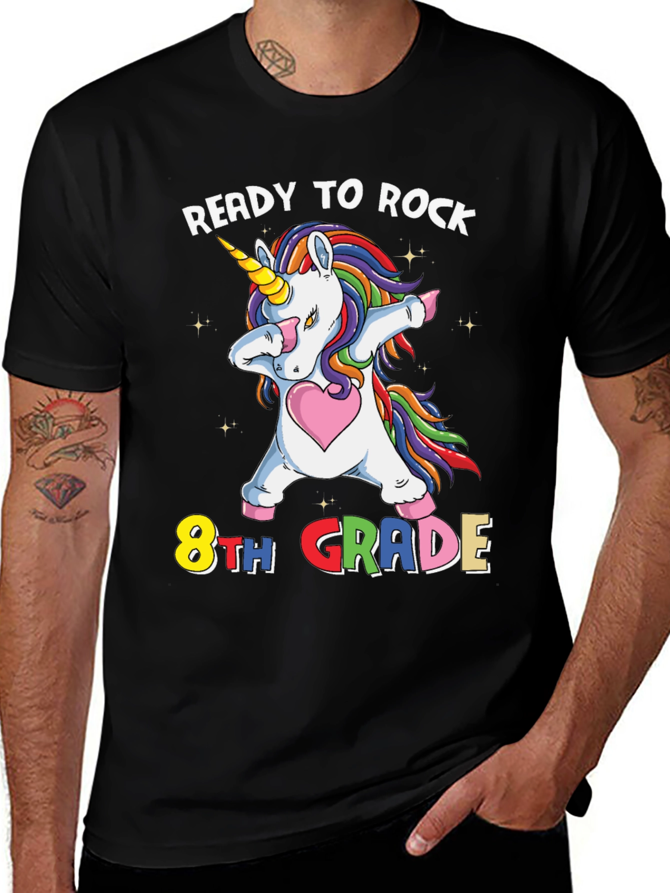 Ready to Rock 8th Grade Unicorn T-Shirt