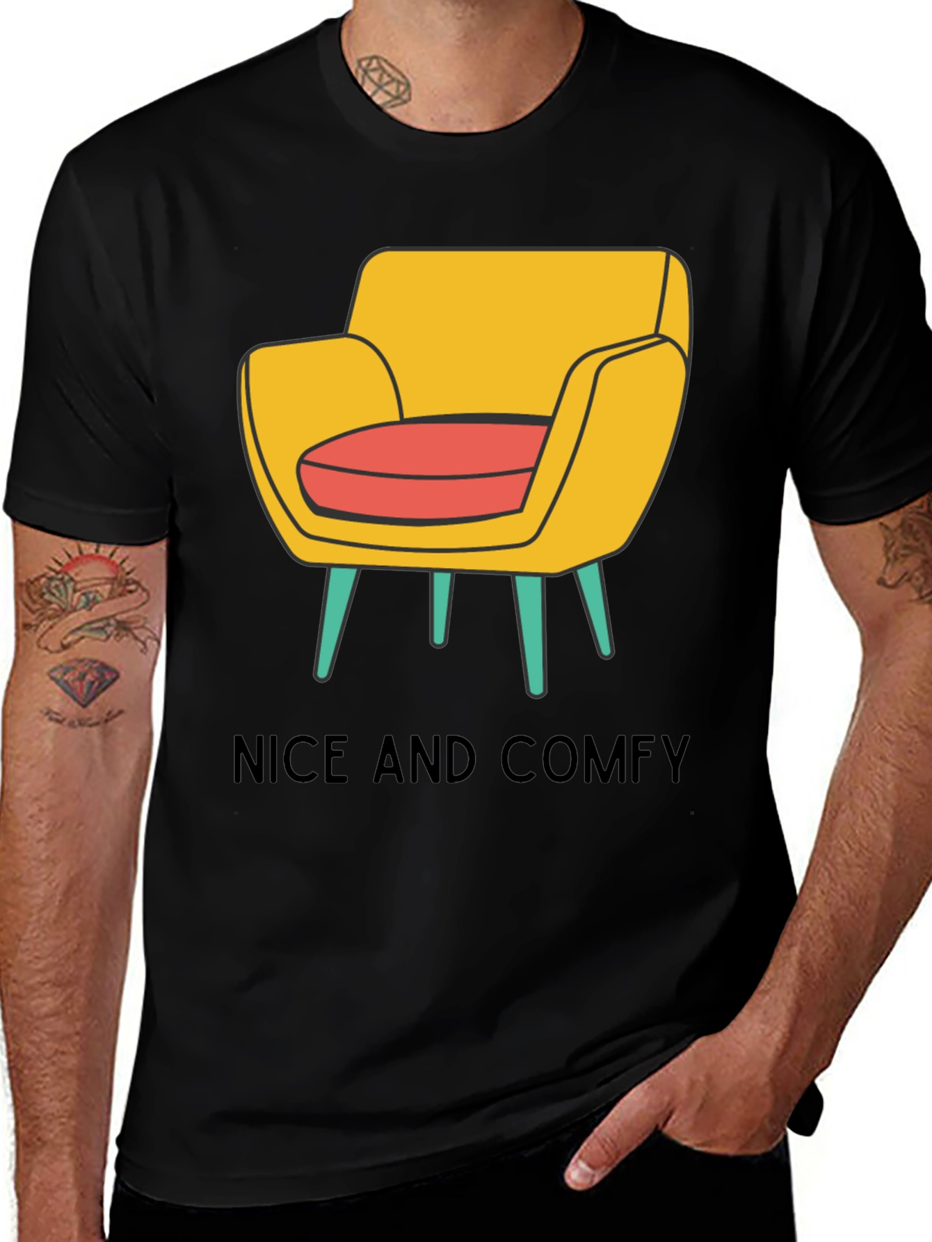 Variant 25 of Nice and Comfy Graphic Tee - Unisex