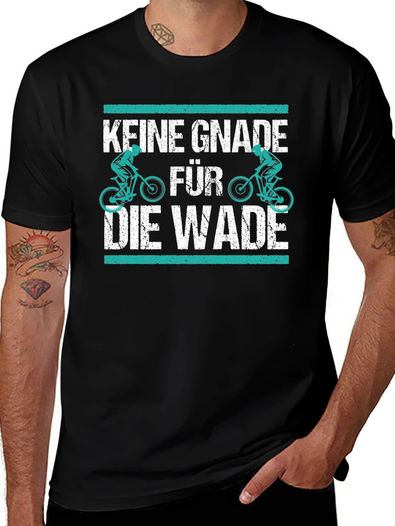 Variant 4 of Keine Gnade für die Wade T-Shirt Biker Cycling Gift