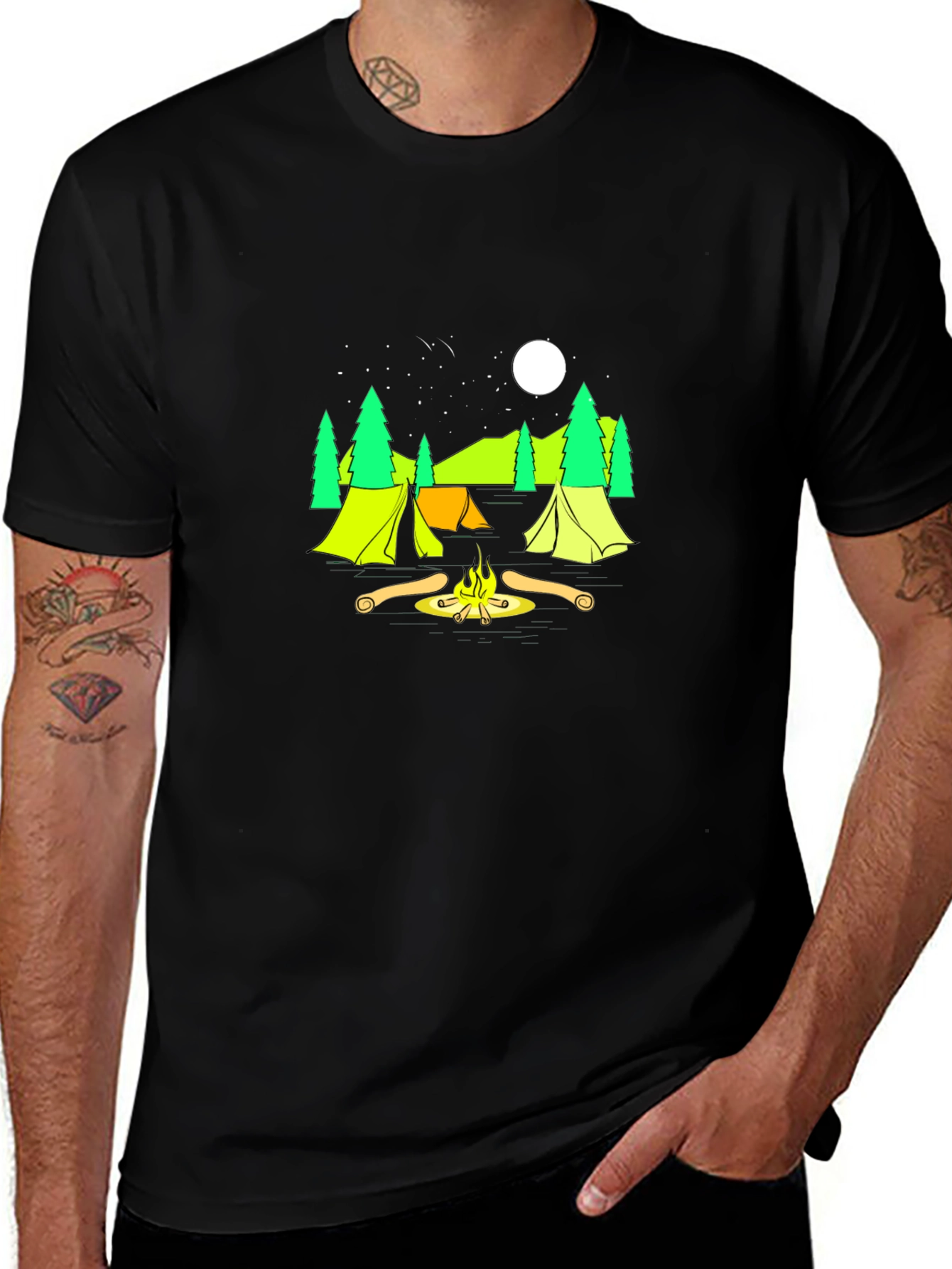 Variant 14 of Camping Graphic Tee - Adventure Ready!