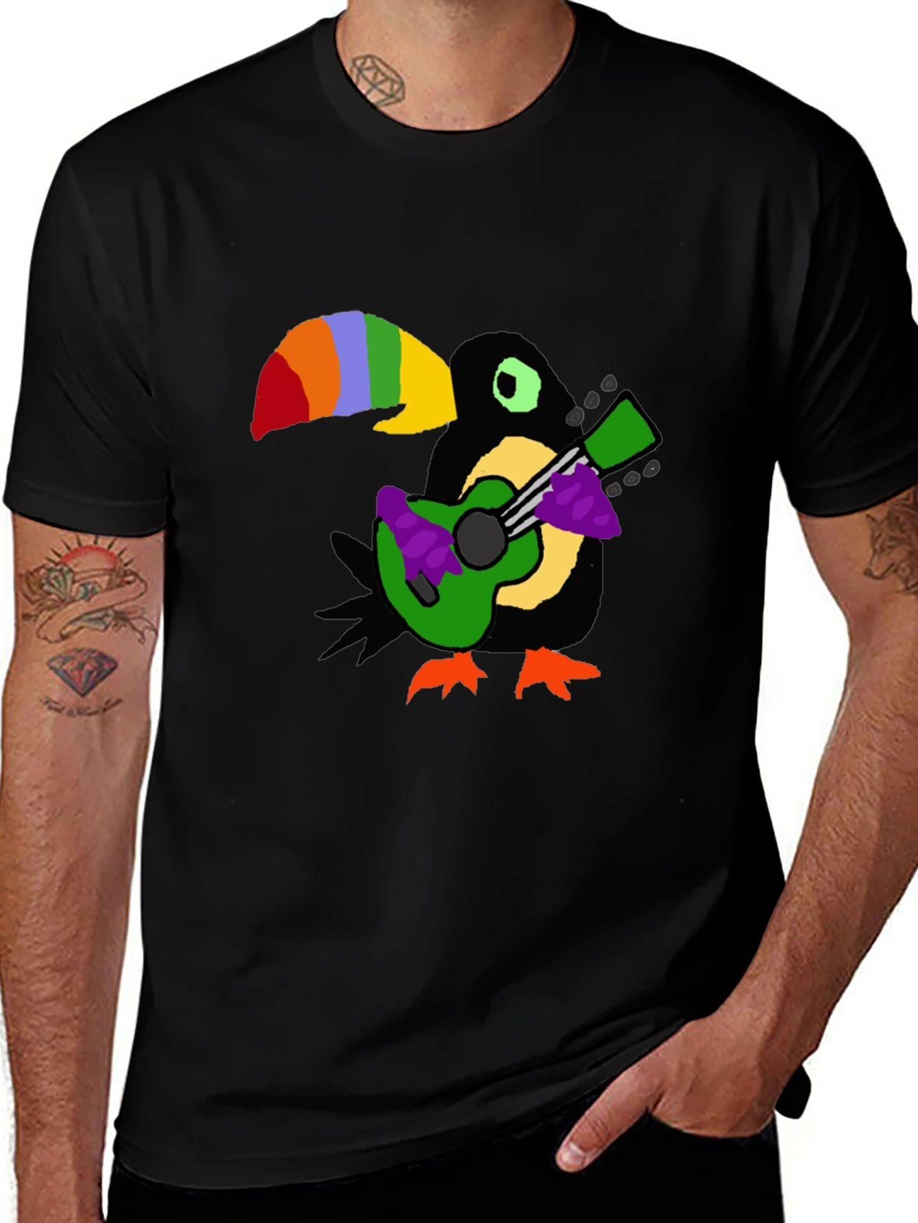 Variant 21 of Toucan Guitar Player T-Shirt