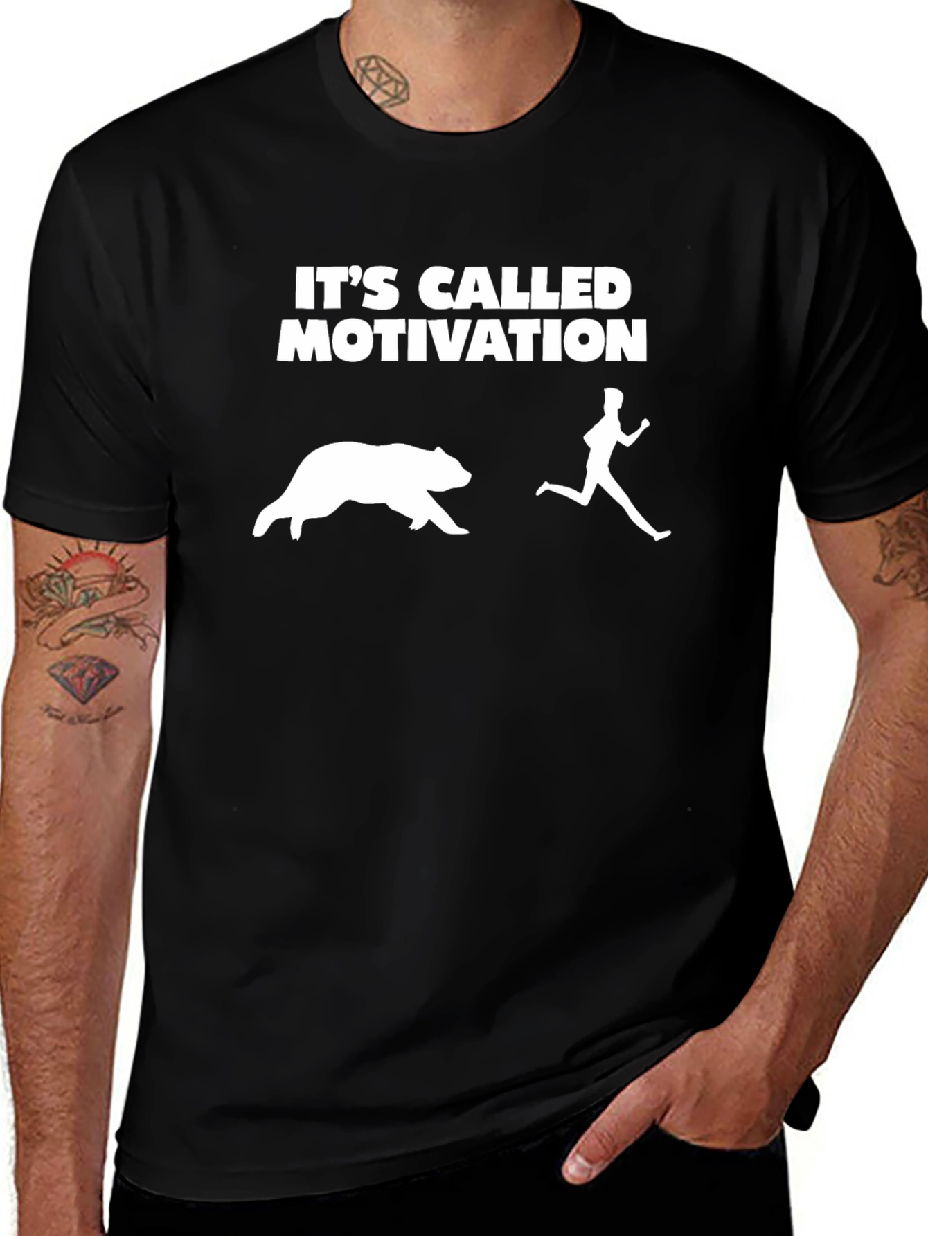 Variant 2 of Motivation Bear Chase T-Shirt