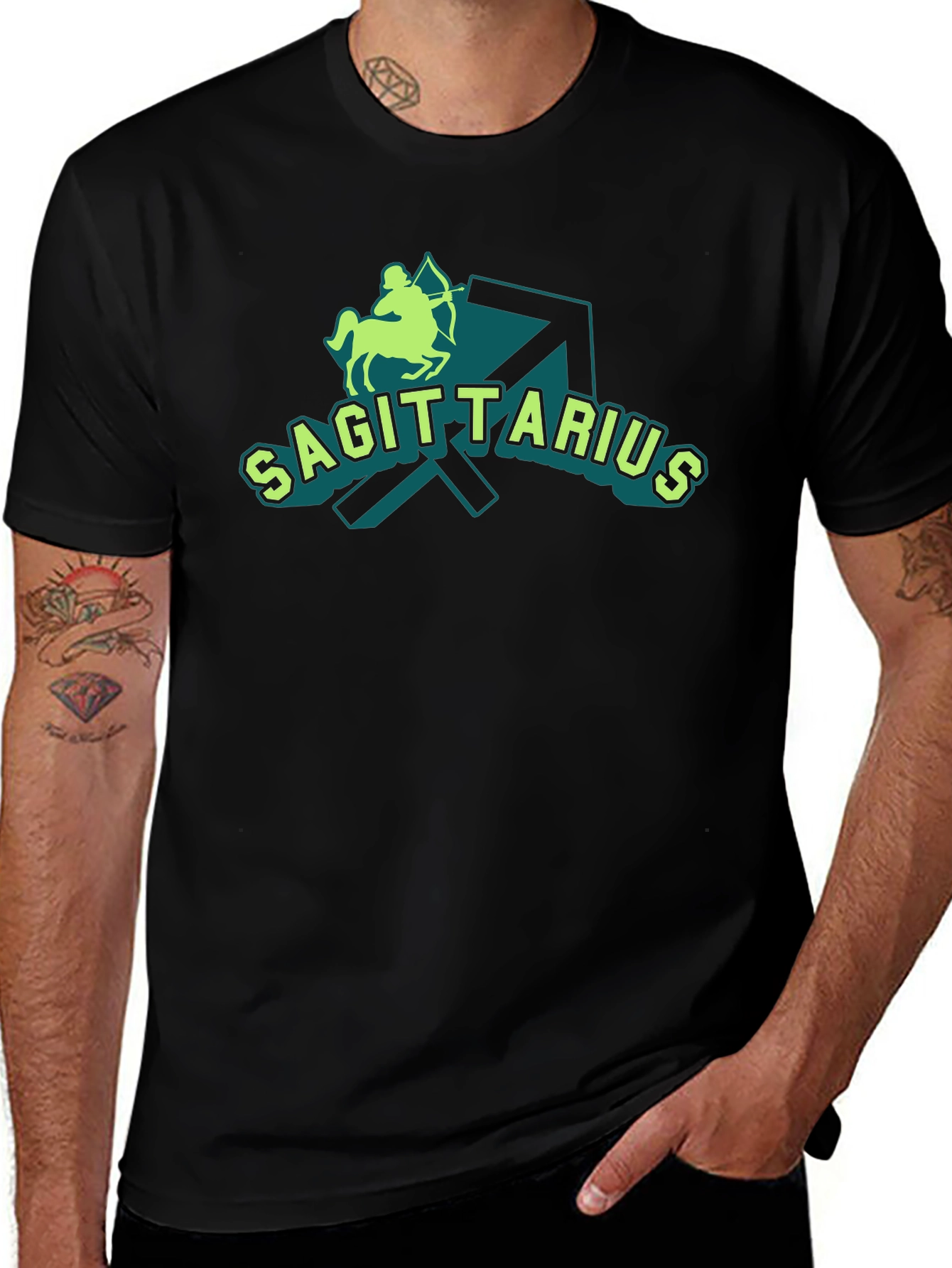 Sagittarius Zodiac Sign Graphic T-Shirt