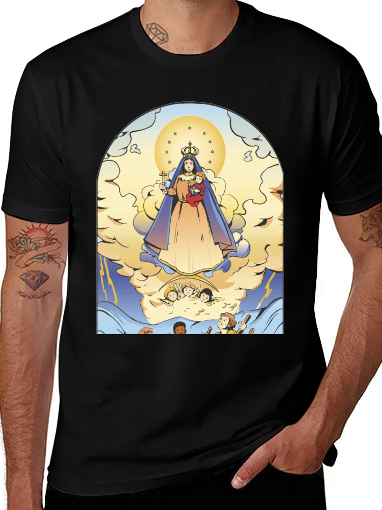 Our Lady of Charity T-Shirt - Catholic Patron Saint Tee