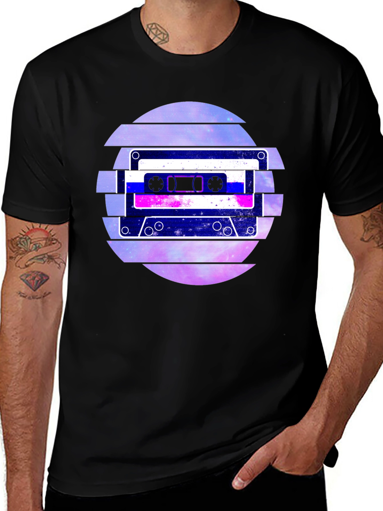 Variant 17 of Retro Cassette Tape Graphic T-Shirt
