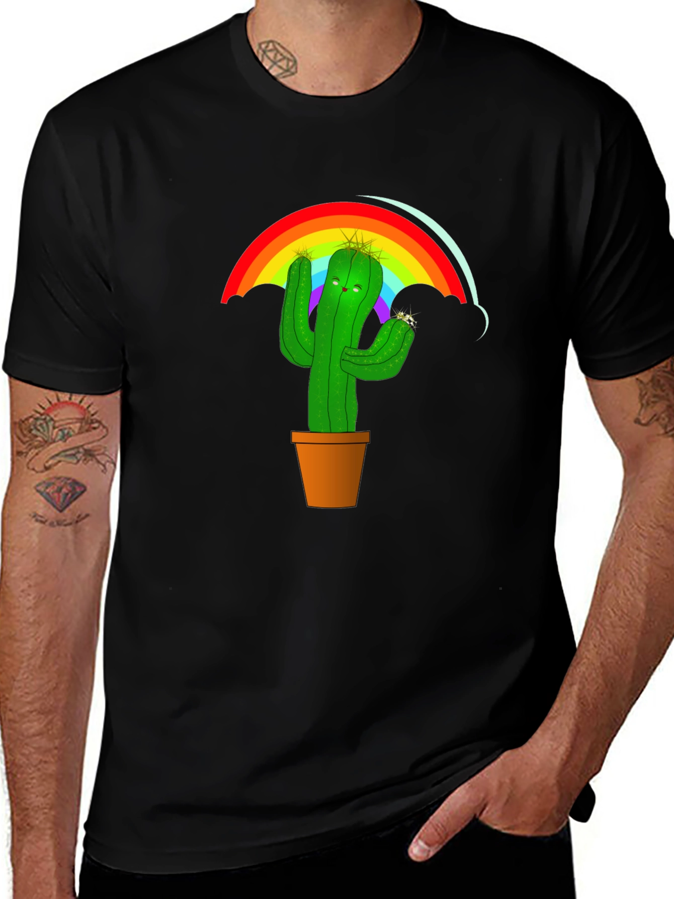 Variant 28 of Rainbow Cactus T-Shirt