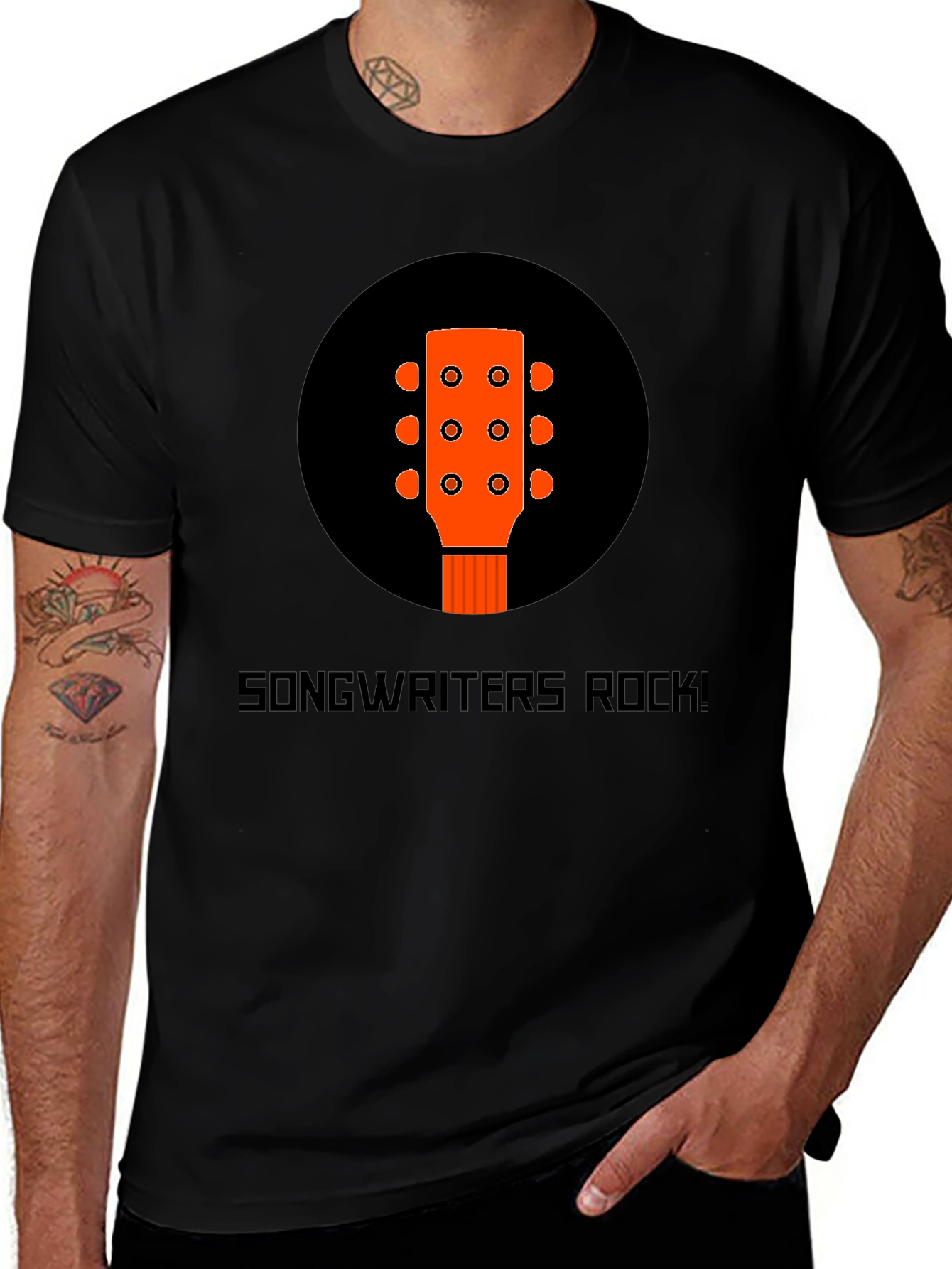 Variant 24 of Songwriters Rock! Graphic Tee - Music Lover T-Shirt
