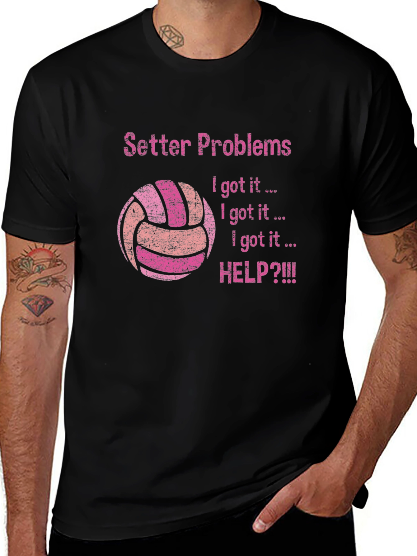 Setter Problems Volleyball Graphic Tee